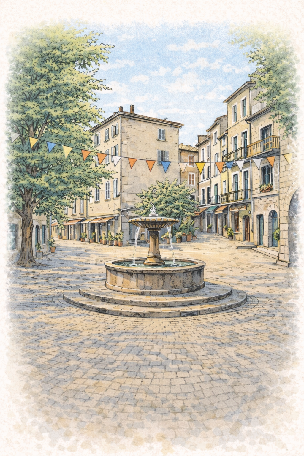 Le marché de potiers des Vans réunit des céramistes en Ardèche autour de créations en grès, porcelaine et faïence, dans une ambiance estivale.