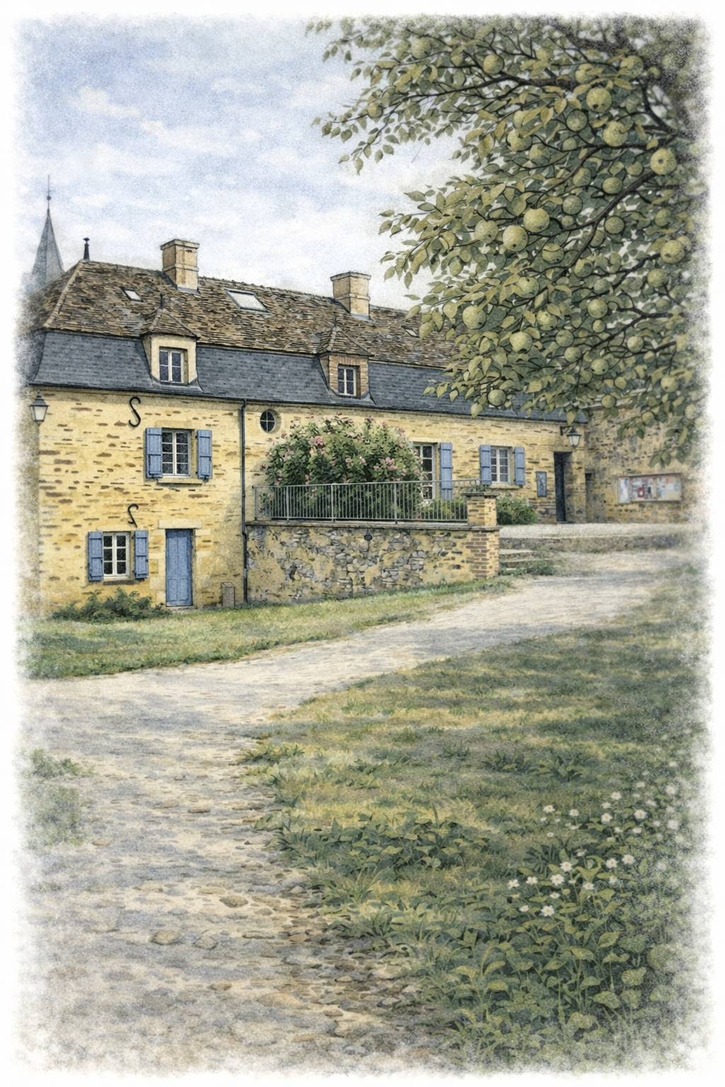 illustration du couvent de treigny pour le marché de potiers 2026 dans l’yonne