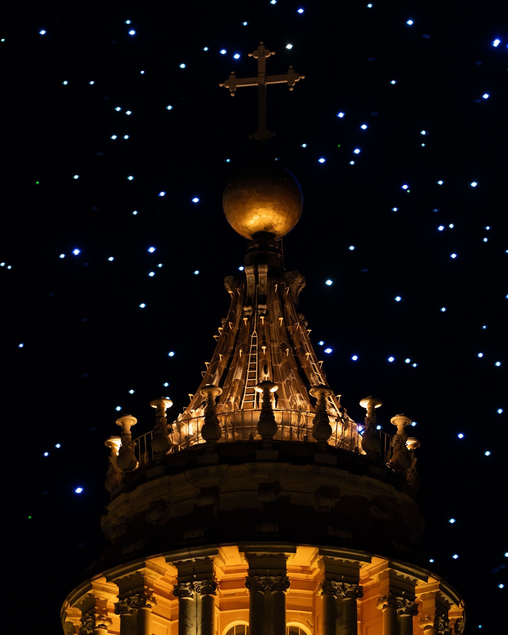 Nova Sky Stories drone show over St. Peter’s Square during the Grace for the World concert, Vatican 2025.