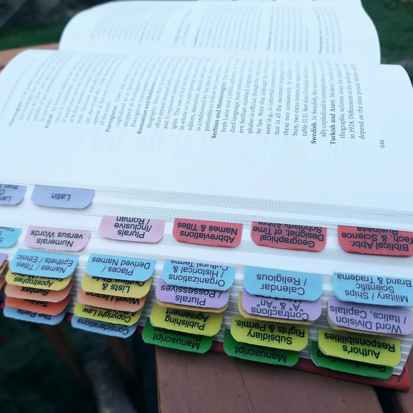 New tabs for finding entries in my CMOS. I haven't been this thrilled with a purchase in a while. 😄 #chicagomanualofstyle #book #books #editing #editor #fictioneditor #copyediting #copyeditor #copyedit #proofread #proofreading #proofreader #grammar 