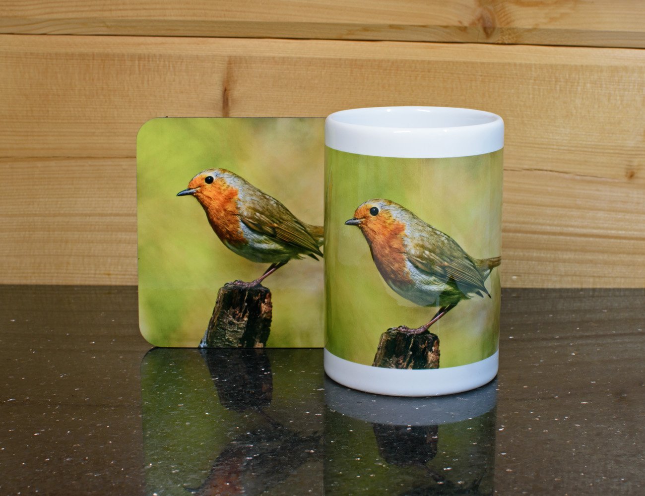 The Little Coffee mug with coaster