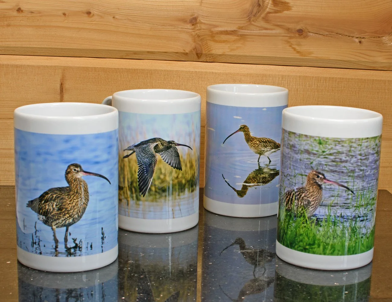 4 The Little Coffee mugs - Curlew