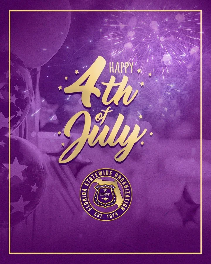 On this Independence Day, the Brothers of the Florida Statewide Organization of Omega Psi Phi reflect on the meaning of freedom—not just as a historical milestone, but as a daily commitment.
We honor those who fought for liberty and affirm our