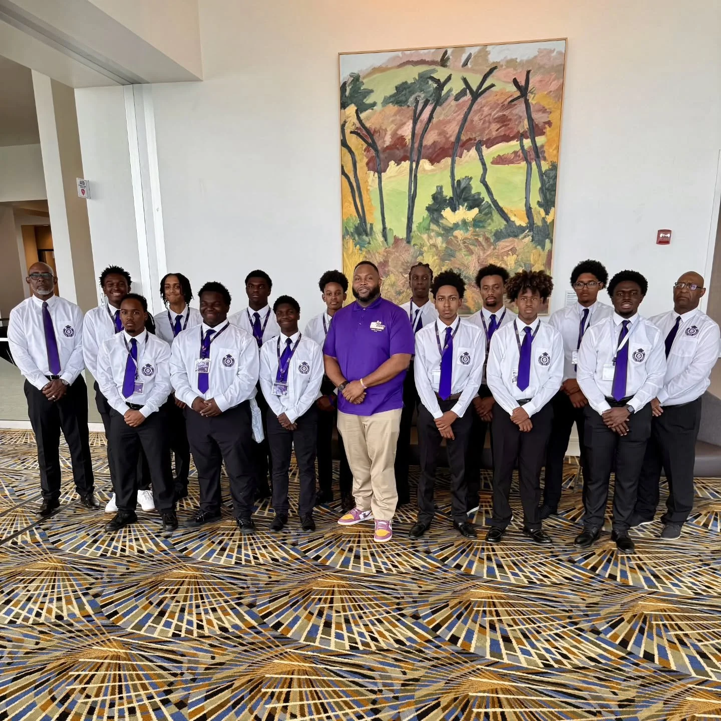 Building leaders for today and tomorrow, FSO State Representative Royle King II connected with the Q-Unit mentees of Eta Nu Chapter during the International Youth Conference this week at the International Dr. Moses C. Norman Leadership Conference in