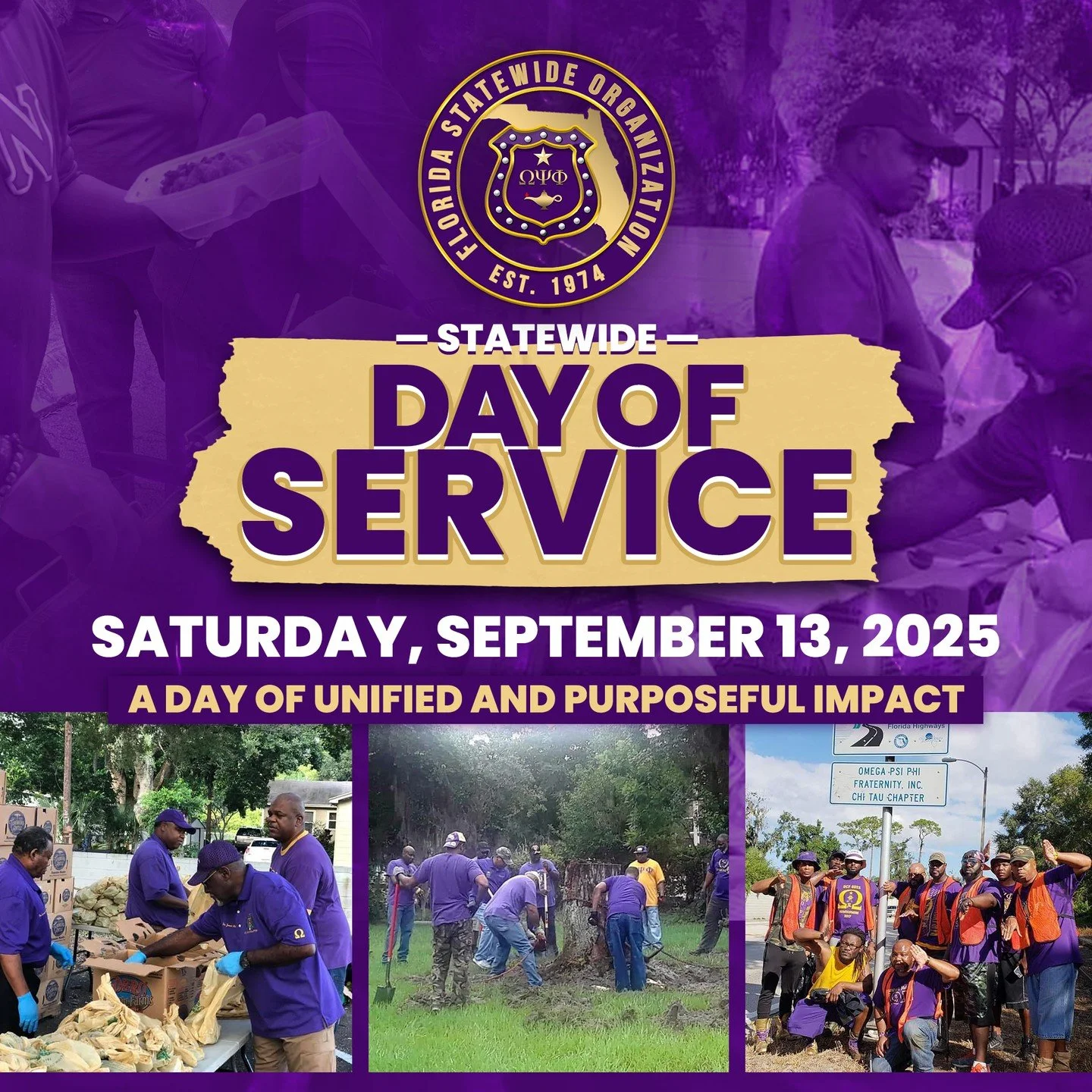 Leading in to our 51st State Workshop... On September 13th, the Florida Ques will unite for a Statewide Day of Service, bringing together chapters, councilmembers, and leaders across the state. From feeding families to strengthening neighborhoods, Om