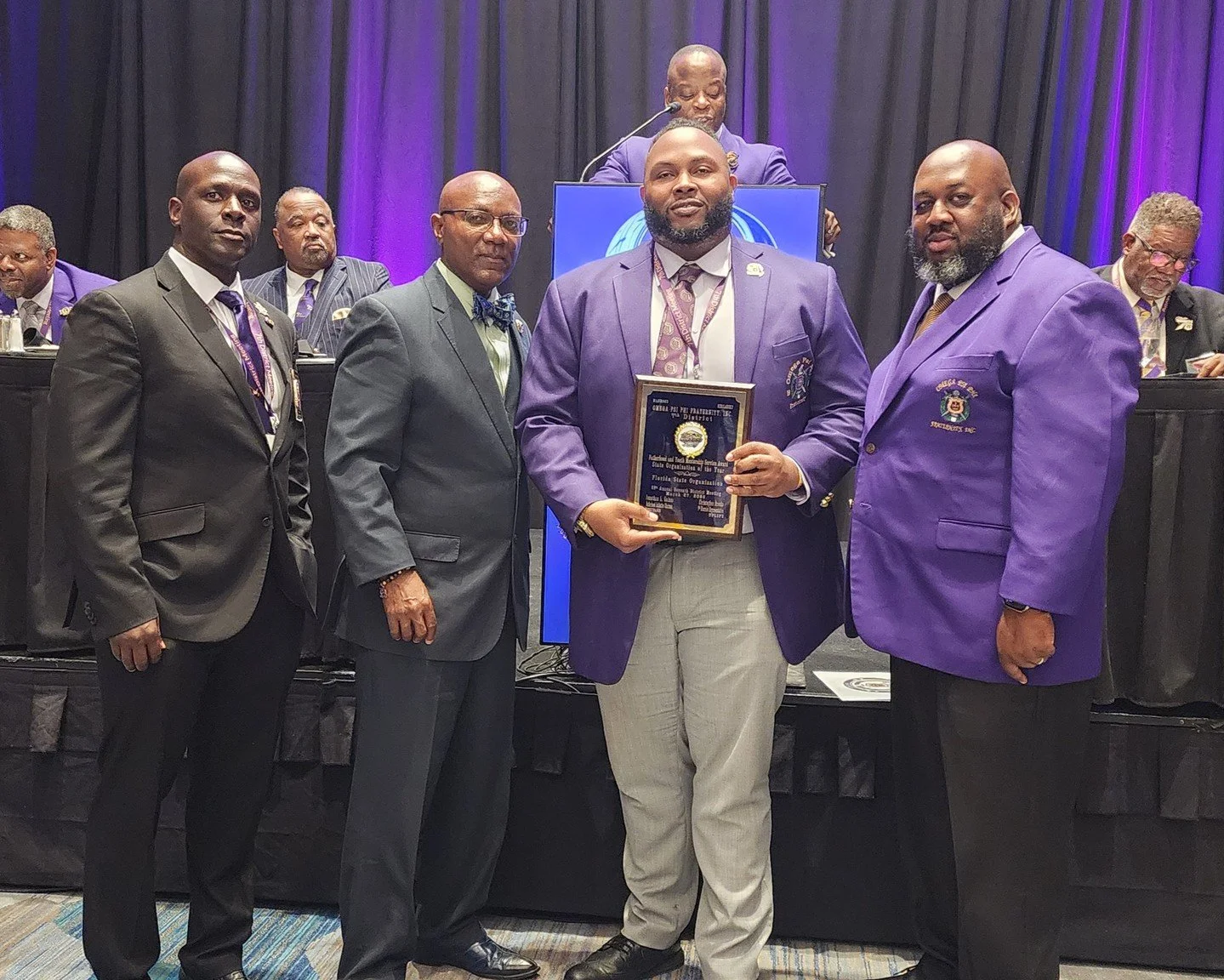 A strong start to the 89th Annual 7th District Meeting, marked by many proud moments&mdash;including State Representative Royle King II and Bro. Cameron Simmons (FSO Fatherhood &amp; Mentoring Chair) accepting the 7th District&rsquo;s State Organizat