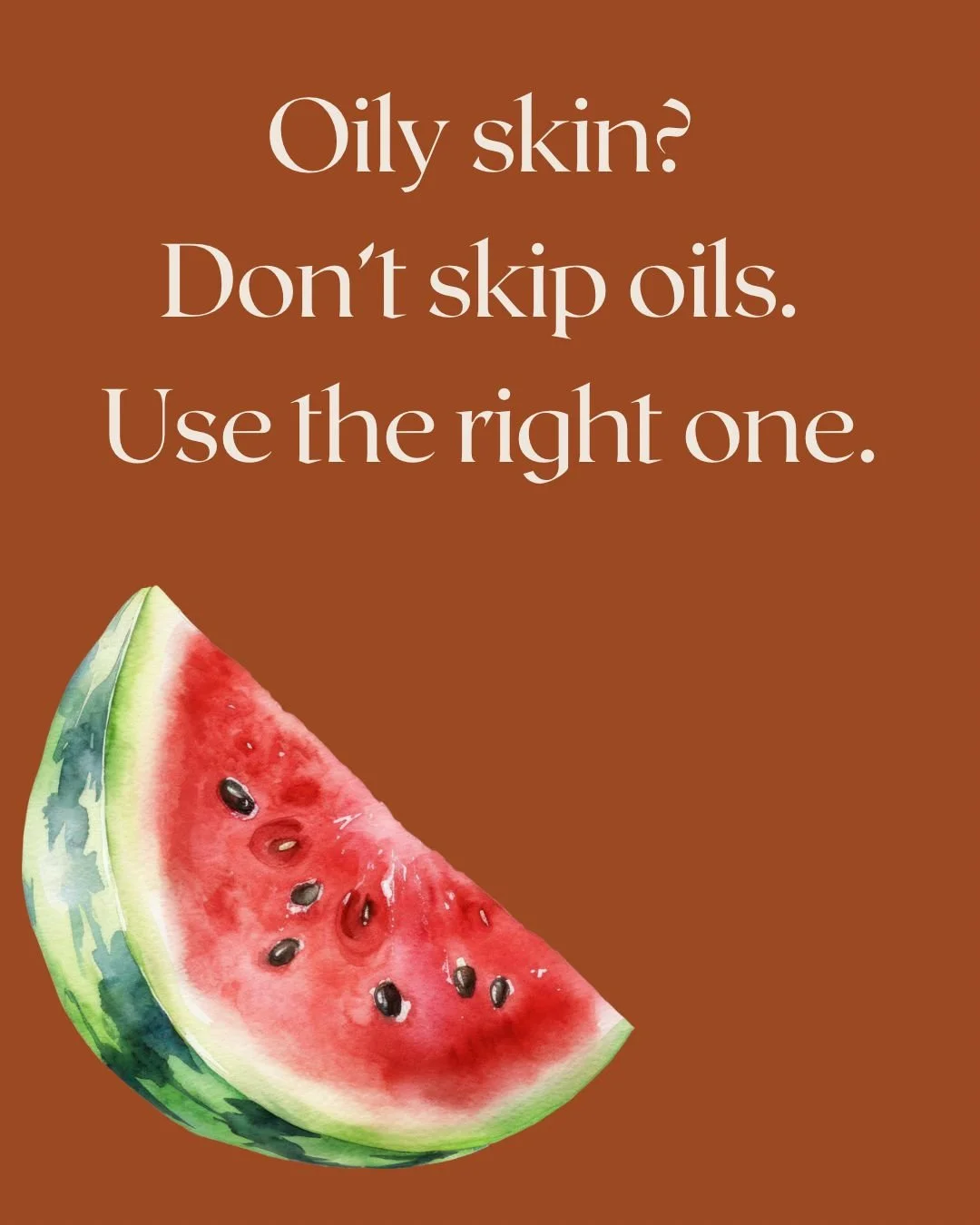 Watermelon seed oil is lightweight, fast-absorbing, and shockingly good for oily or combo skin. It helps soften and hydrate without leaving that heavy film that makes you feel shiny.
Think: glow&hellip; not grease.
Best for: oily, acne-prone, combo s