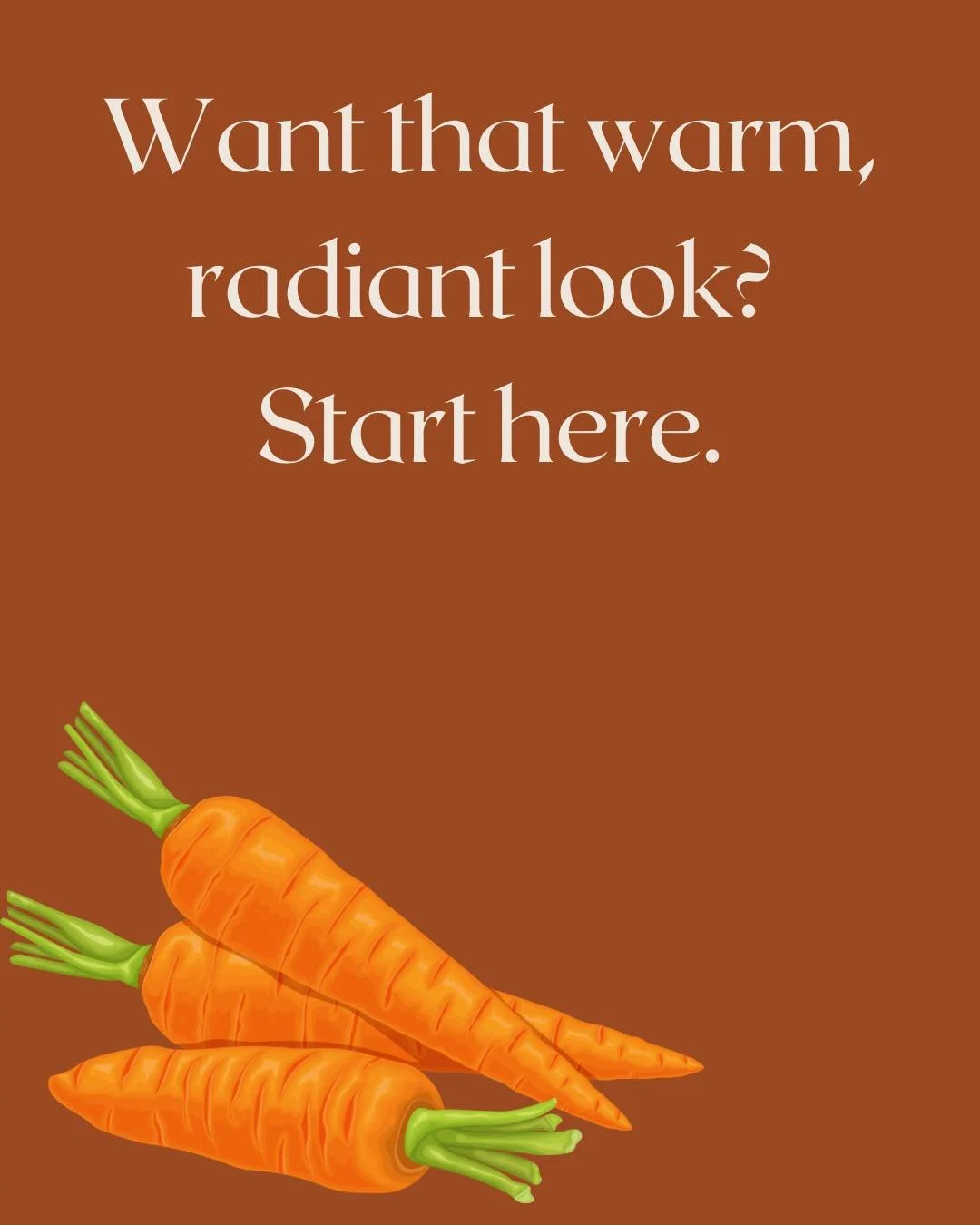 Carrot seed oil is one of my favorite oils for a naturally radiant finish. 
It helps condition the skin, soften roughness, and support that &ldquo;my skin is thriving&rdquo; look.
It&rsquo;s especially good when your skin feels dry, textured, or just