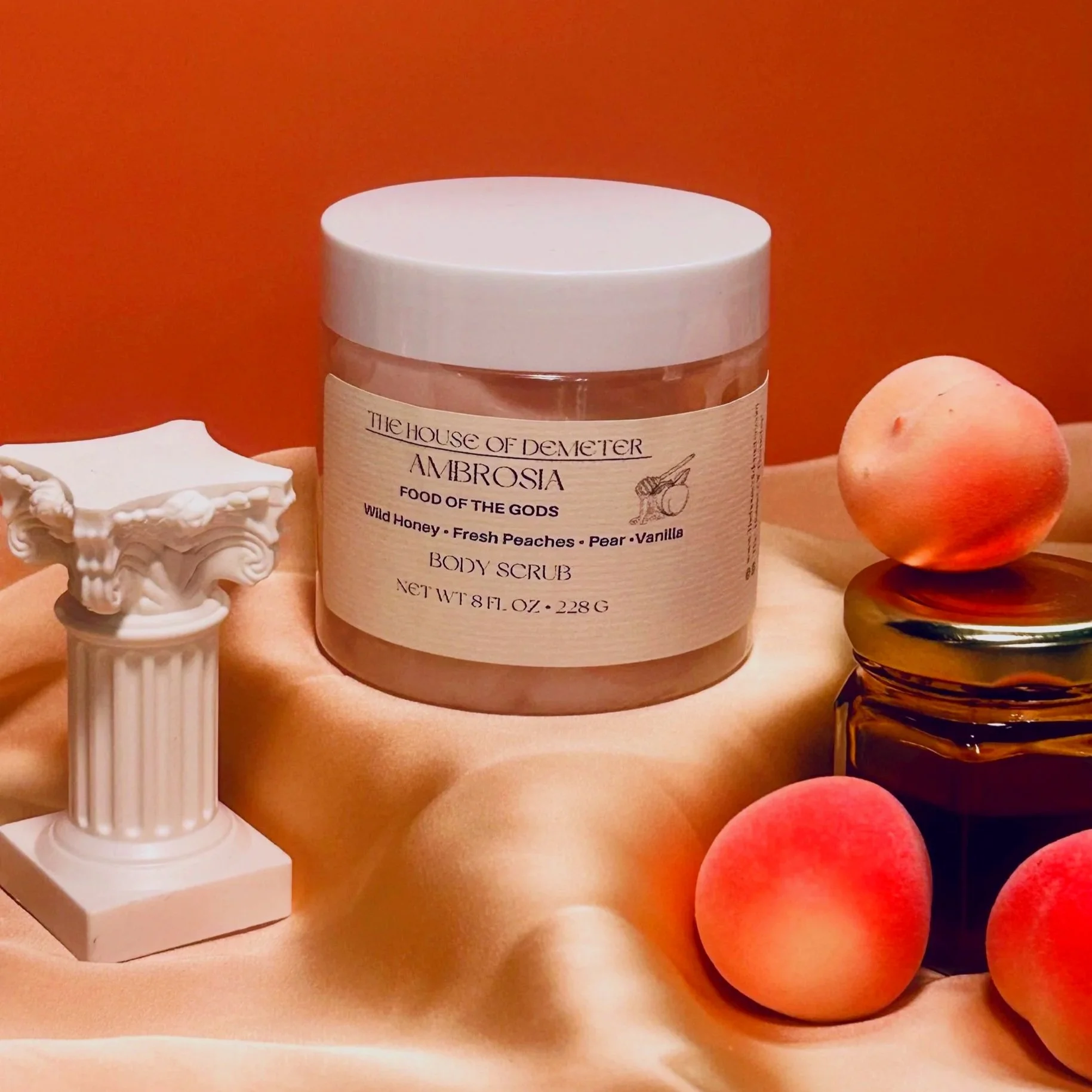 Whipped soap, body scrub, lotion, and oil for spa-like self-care