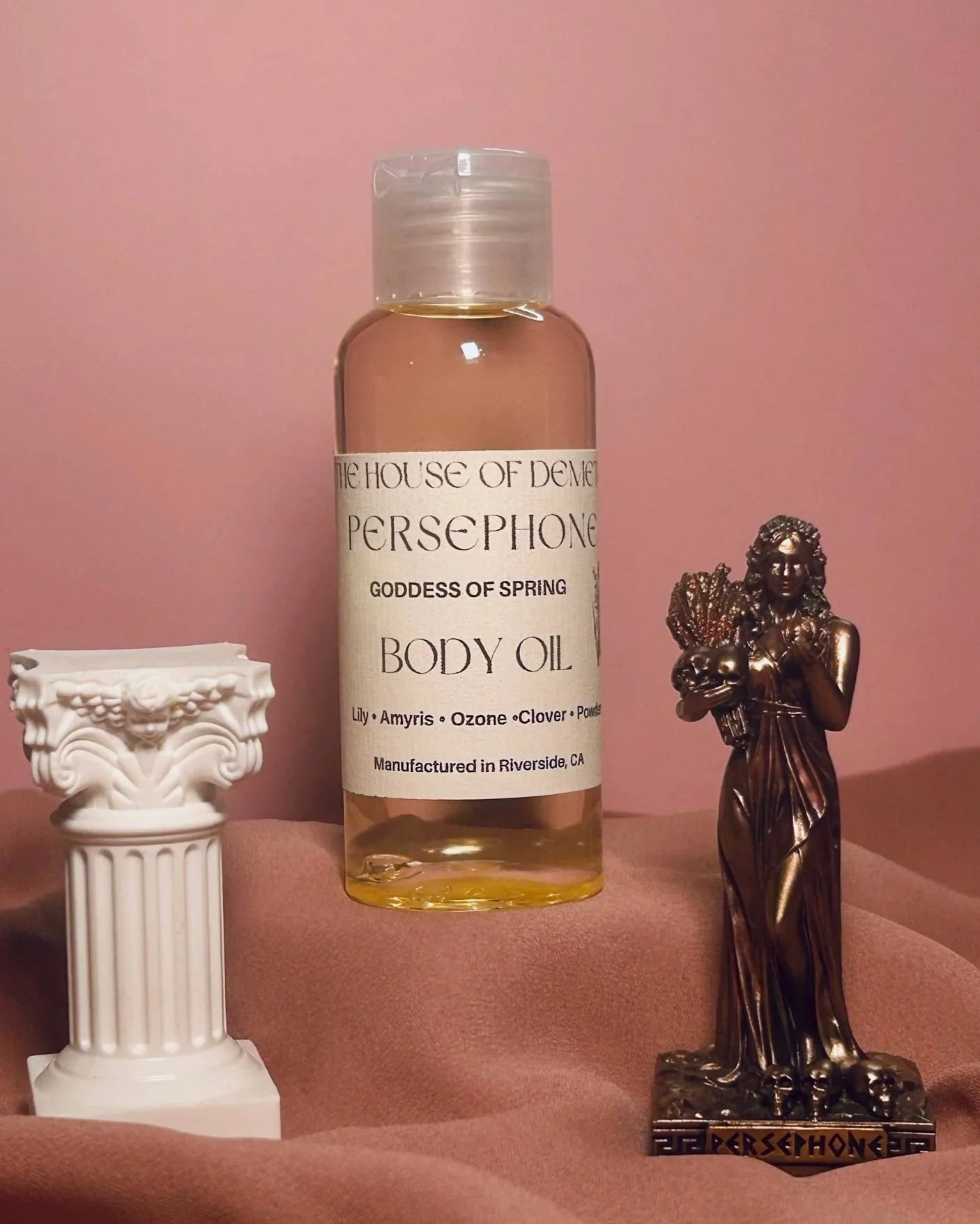 Floral and fruity body oil and lotion for soft skin