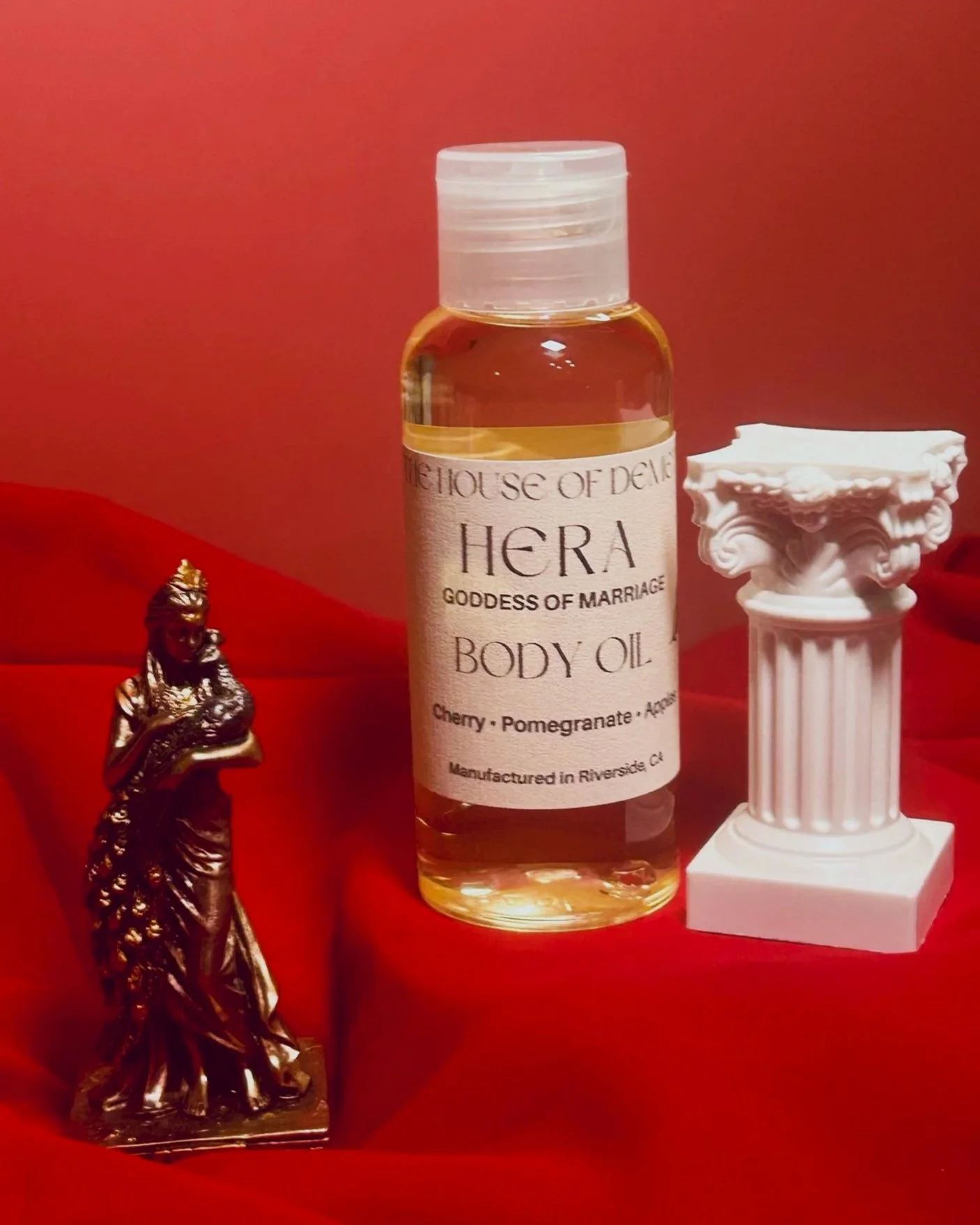 Hera   Body Oil and body and hand Lotion room spray natural blend of cherry,pomegranate,apples  for soft skin.