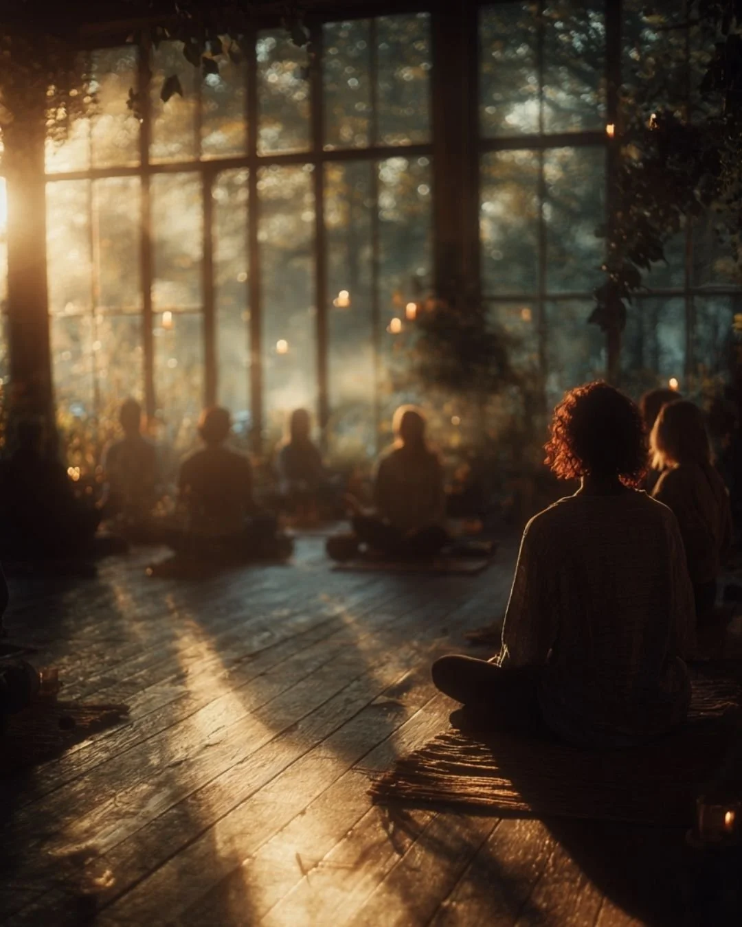 A class gathers in a sunlit room