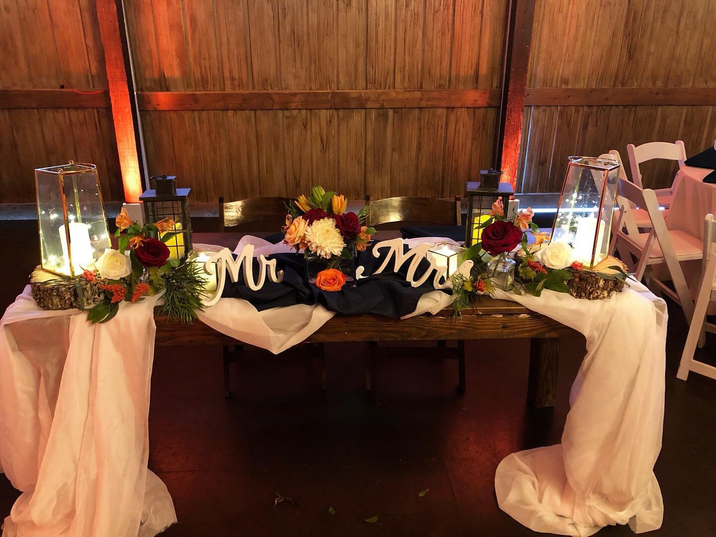 The head table is one of your most important pictures. Make it MEMORABLE!  Terian Farms