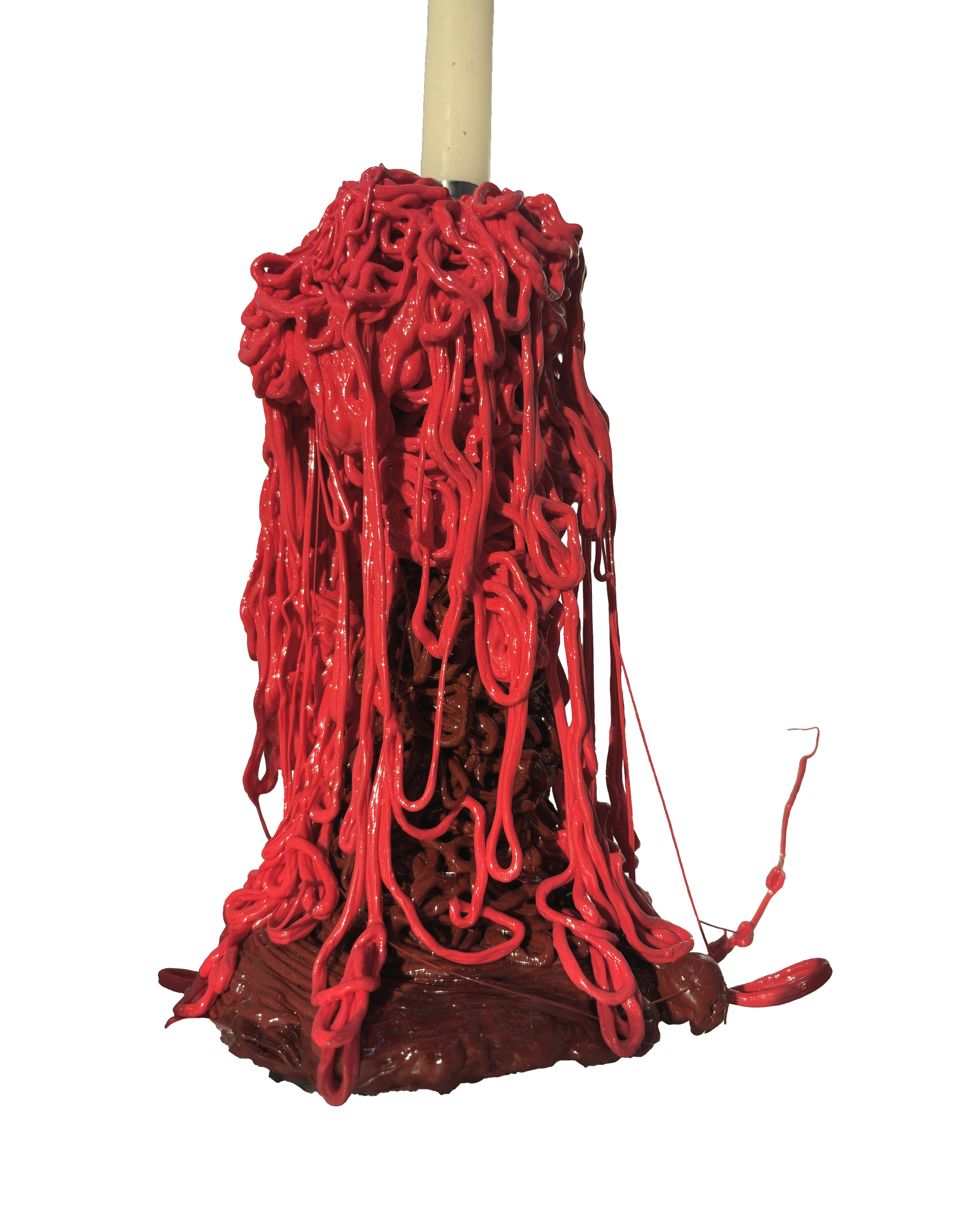 one-off bicolor candleholder in recycled plastic Lebanon