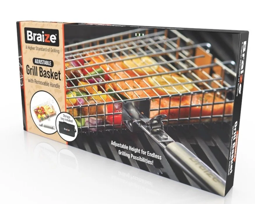 Braize: Adjustable Grill Basket package