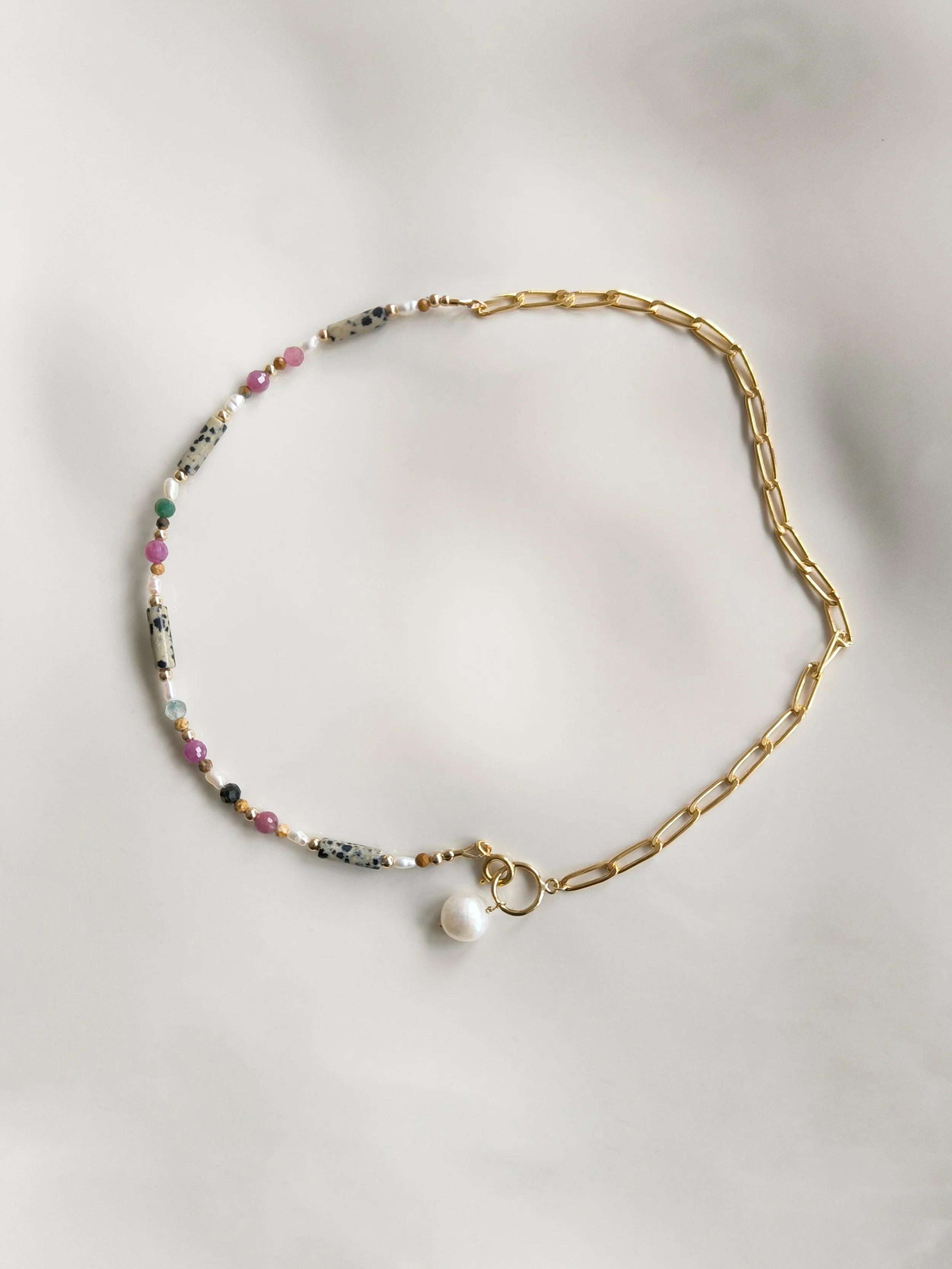 Collier Perles & Chaine - No. 104