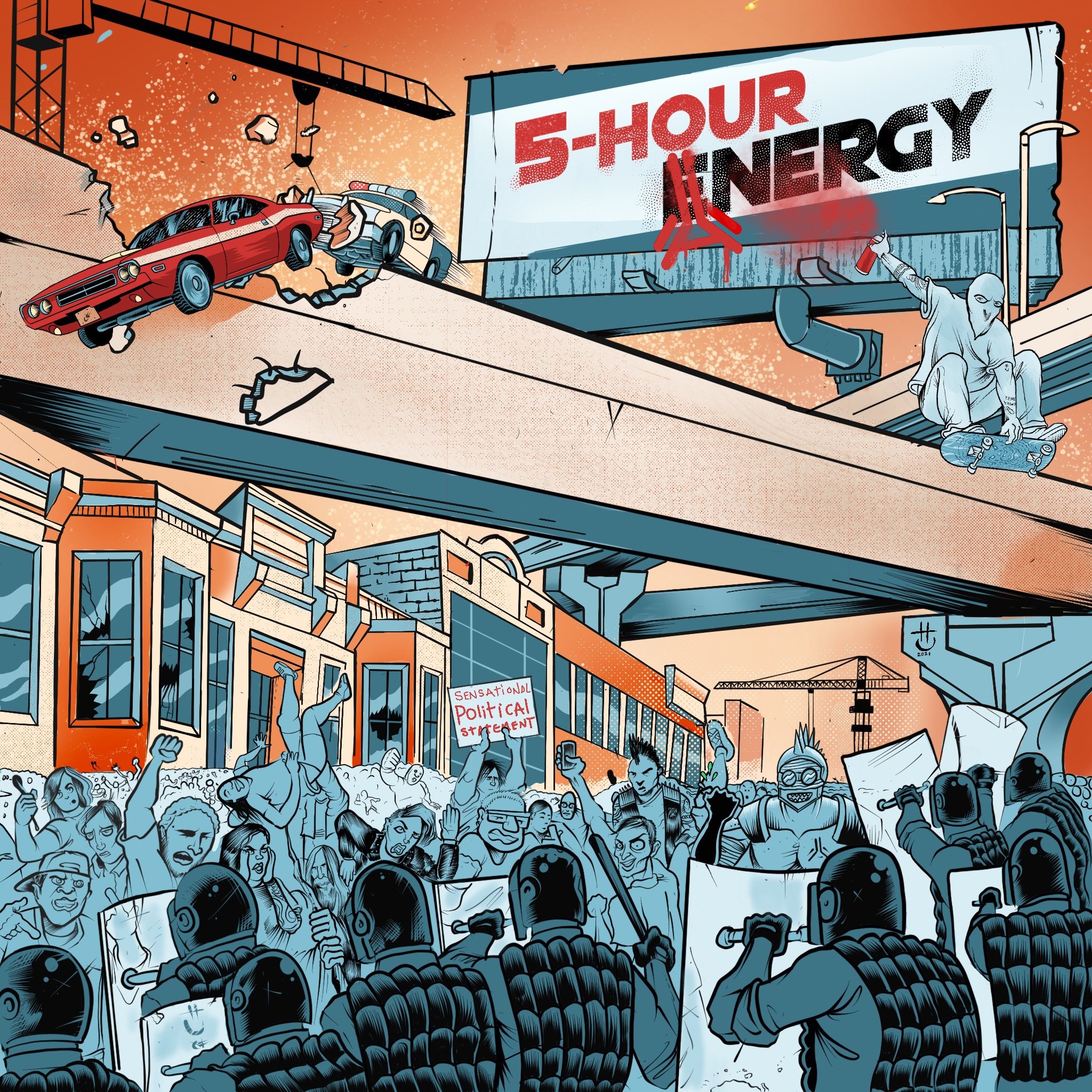 Illustration - Album Cover - 5 Hour Anergy