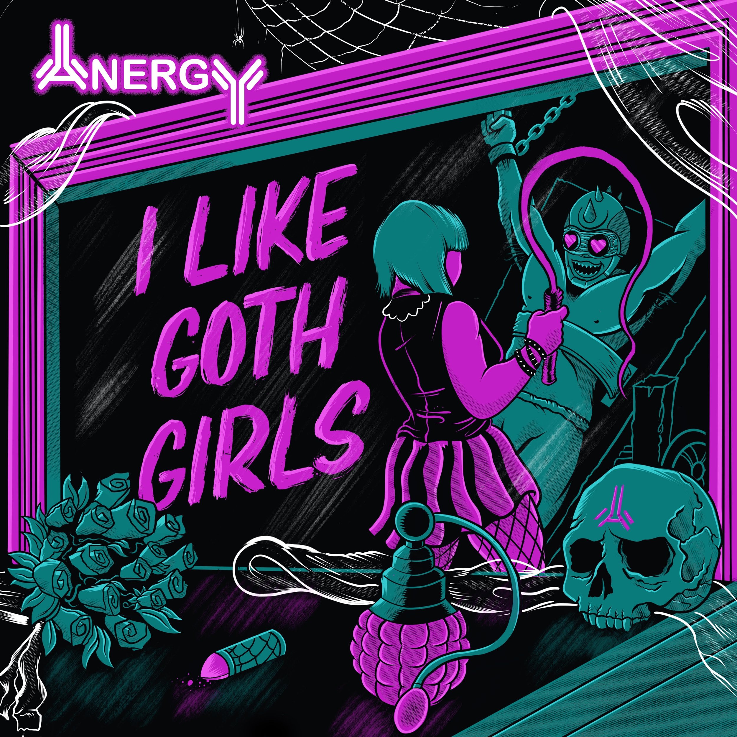 Illustration - Album Cover - Anergy "I like goth girls"