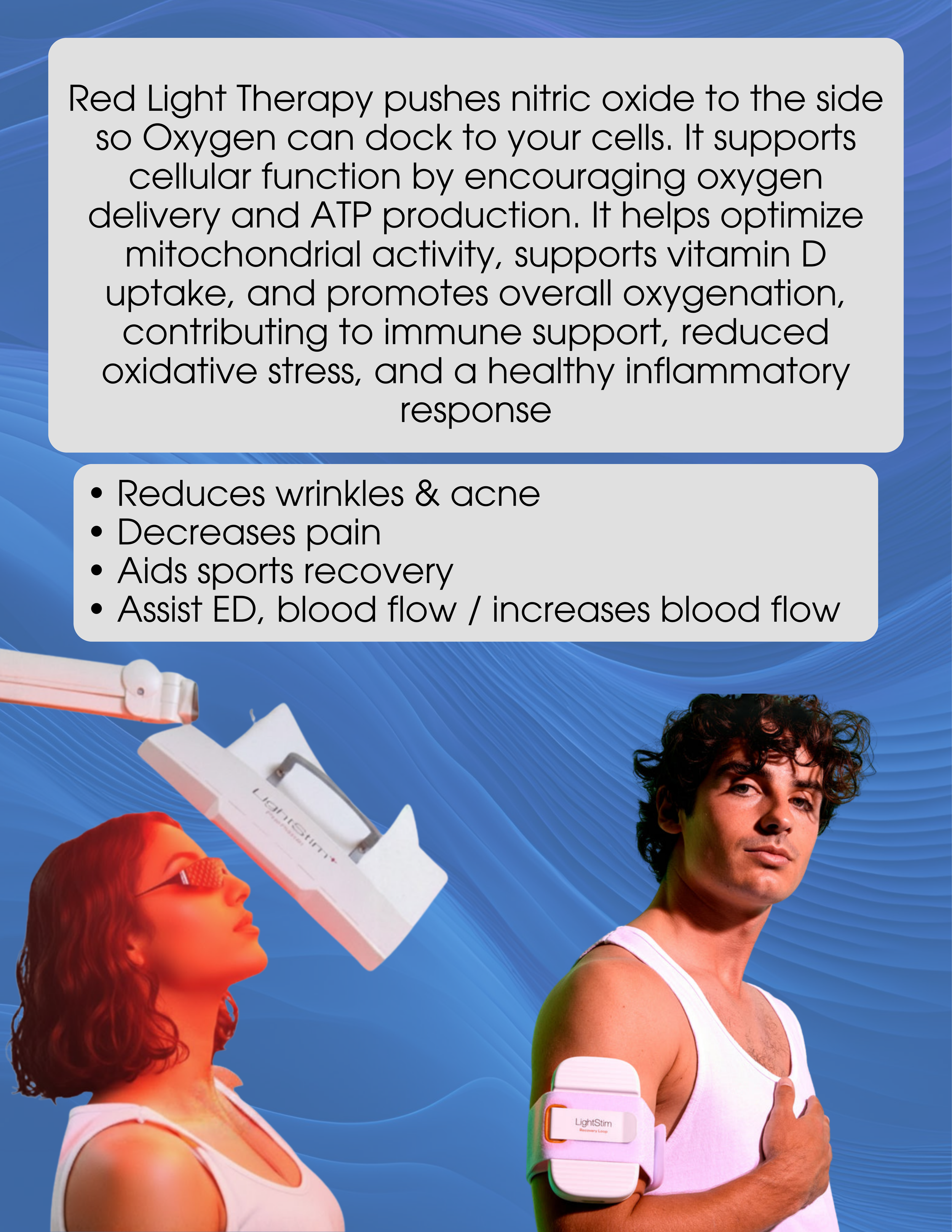 Red light therapy at energy lounge - Biophotonic Light