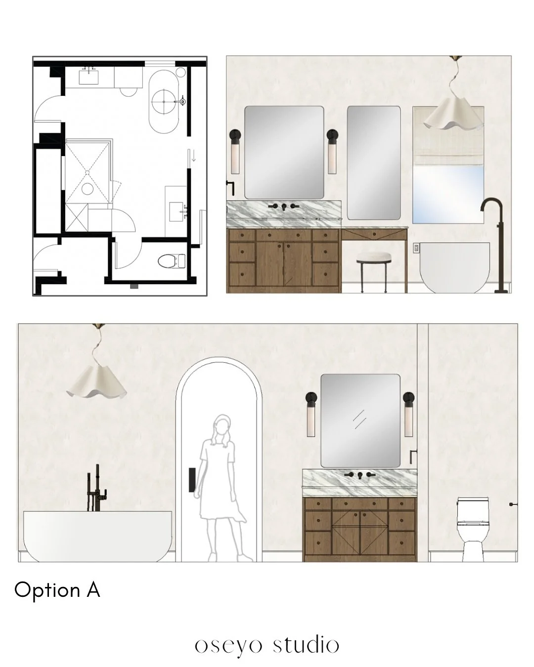 We recently presented some master bathroom ideas and wanted to see what everyone thinks! Pick your favorite below!! 

#interiordesign #masterbathroomdesign #remodel #lainteriordesigner