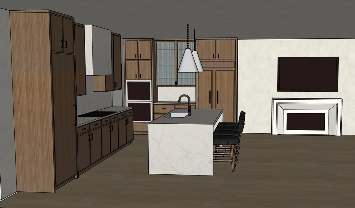 Loved designing this stunning kitchen for our wonderful client! With earthy wood tones, creamy stone surfaces, and intentional details throughout its going to be the perfect kitchen for this family 🤎

#kitchendesign #rendering #losangelesinteriordes