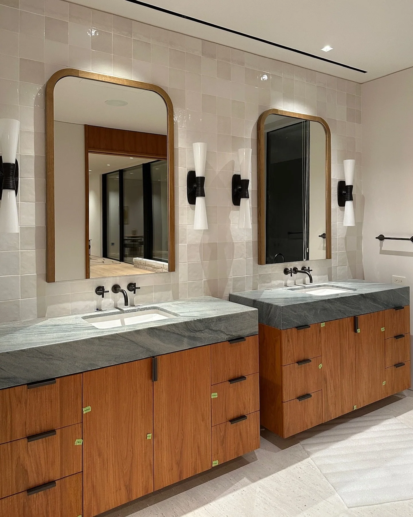 BTS snippets of this stunning Villa in Cabo. About 98% of all these pieces you see were custom made in an effort to be made local&hellip; a very excruciating process but so worth it in the end! 🩵 

#interiordesign #interiors #customhome #cabohome #c