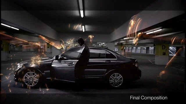 MERCEDES C-CLASS // Projections (VFX Breakdown)