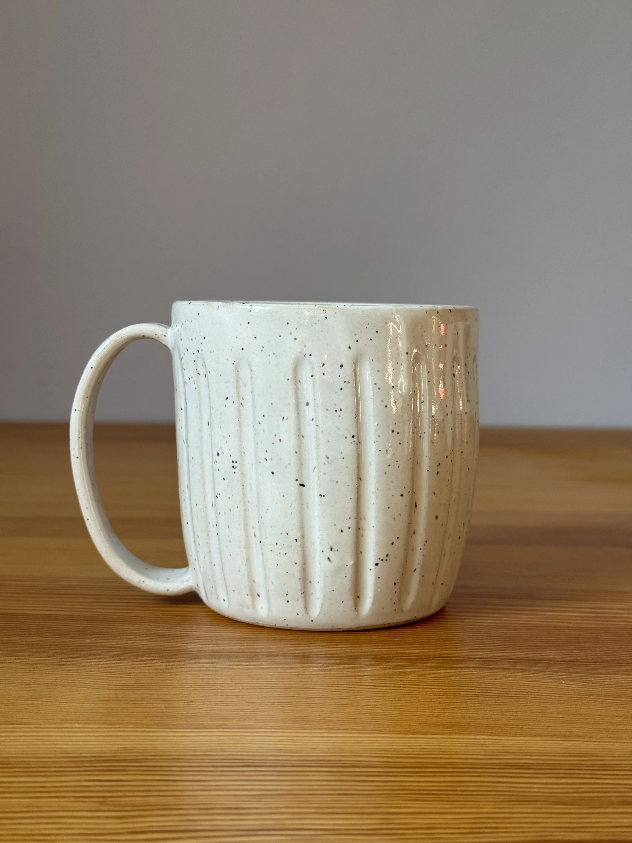 Speckled White Fluted Mug - handcarved.jpeg