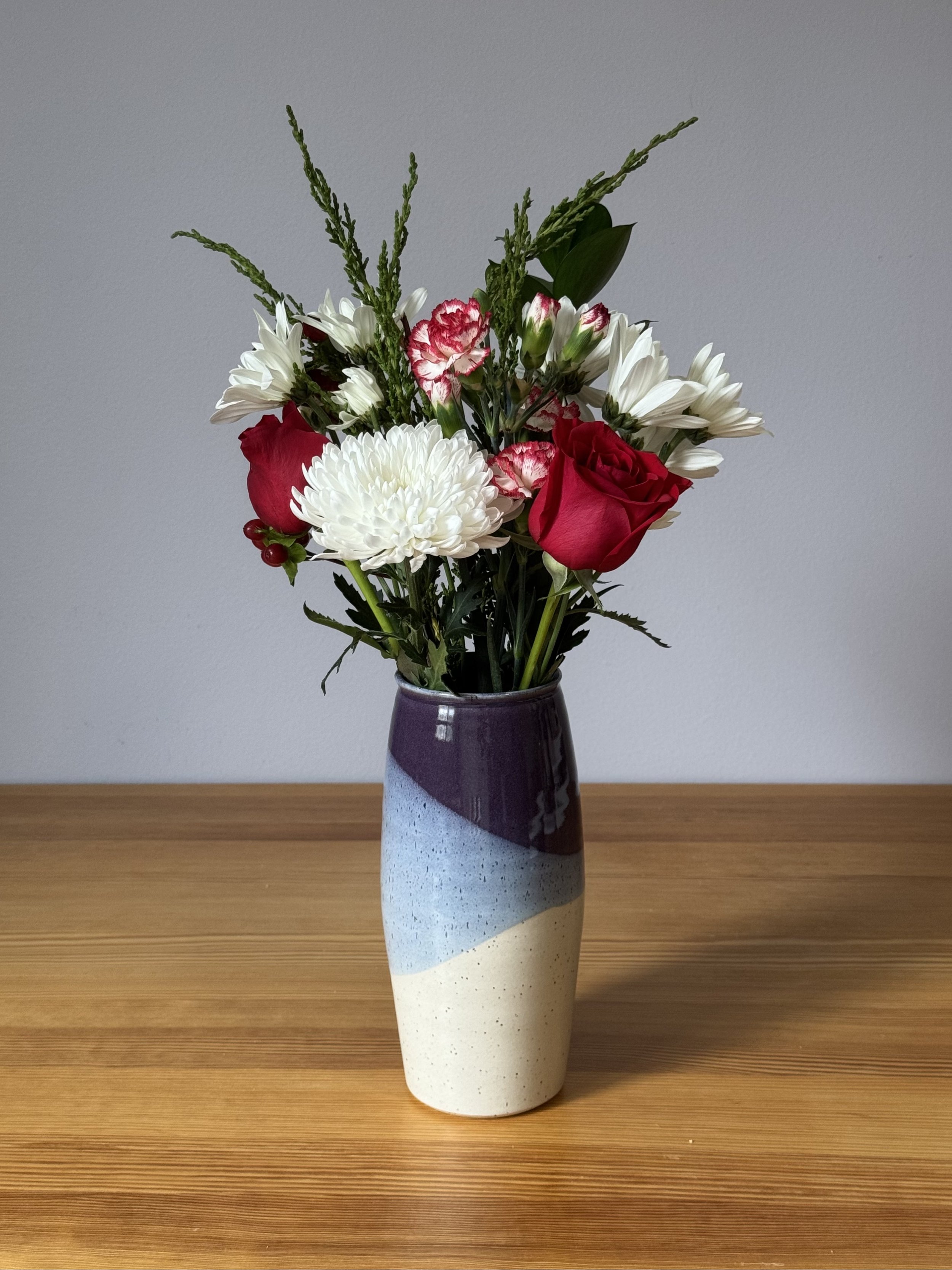 White and Purple Vase