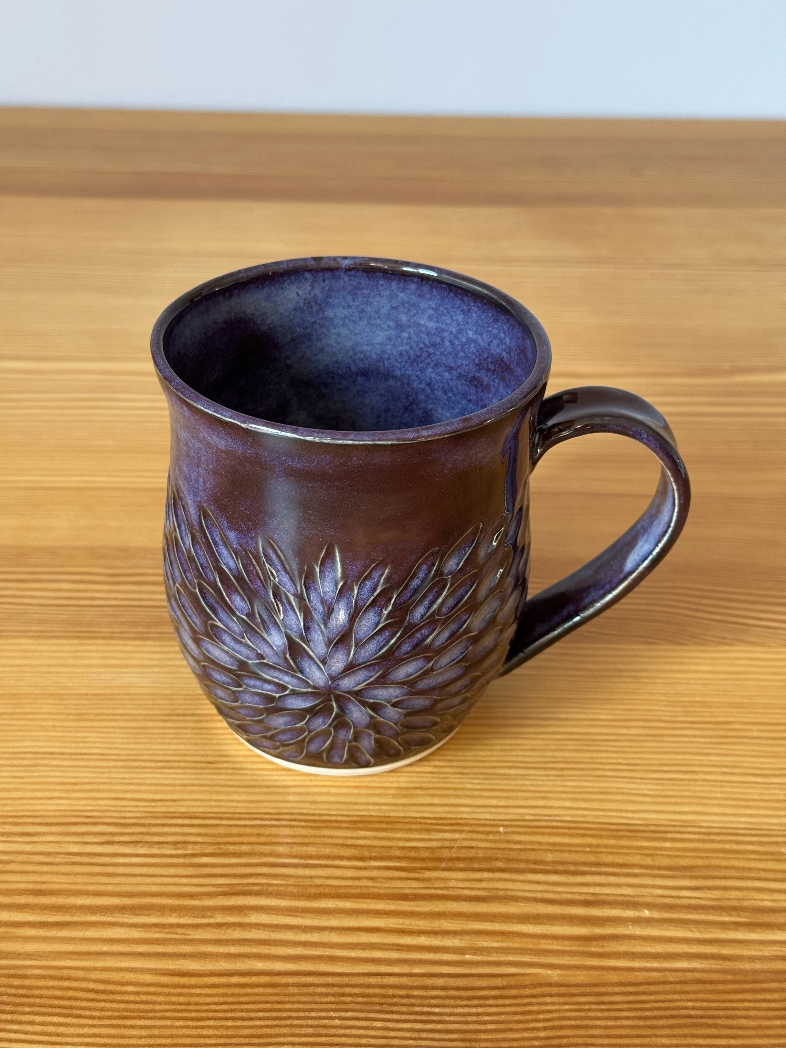 Starburst Mug - Midnight Purple - moody purple glaze.jpeg