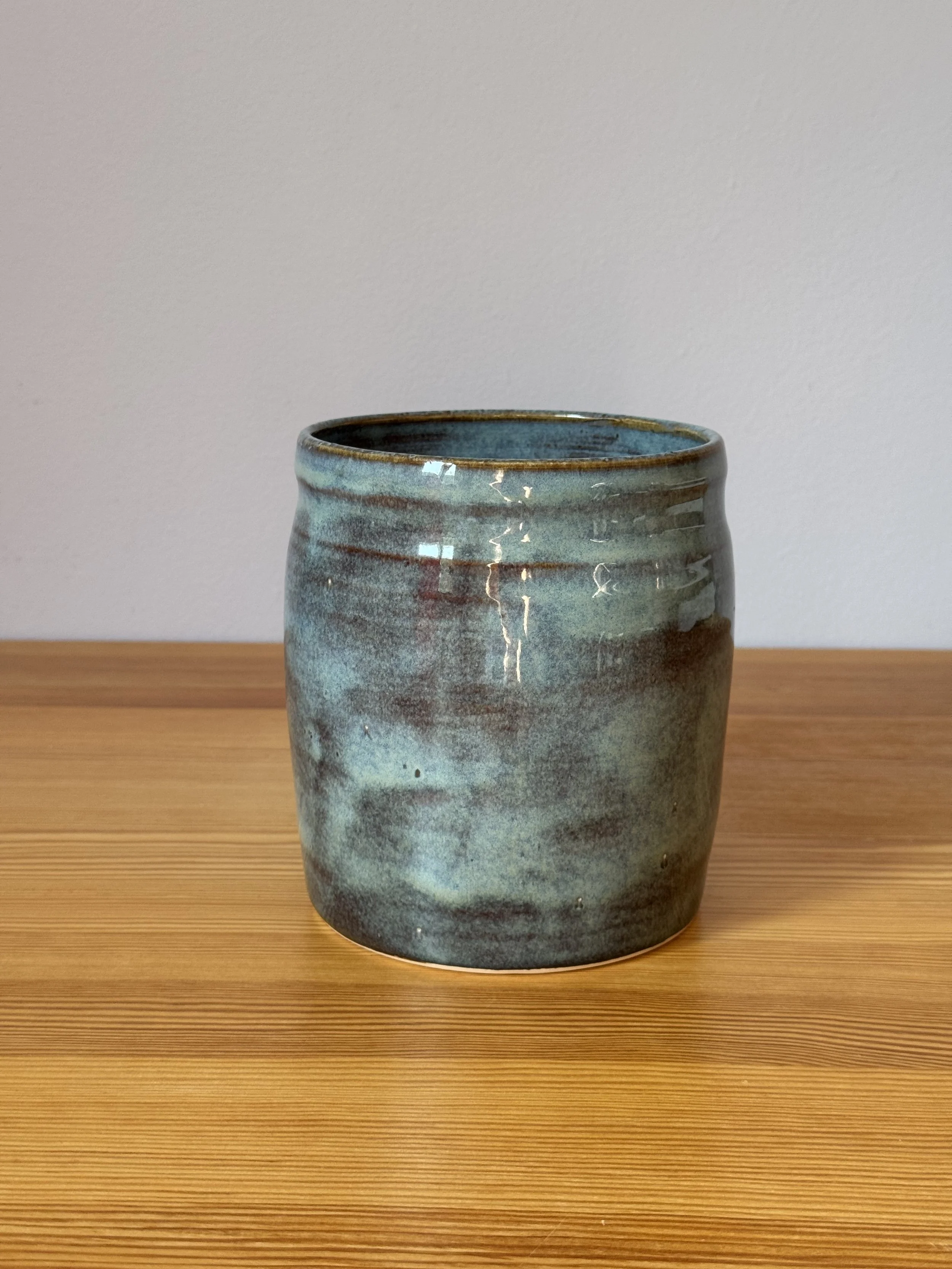 Utensil Canister - Stormy Skies - handmade ceramic kitchenware.jpeg