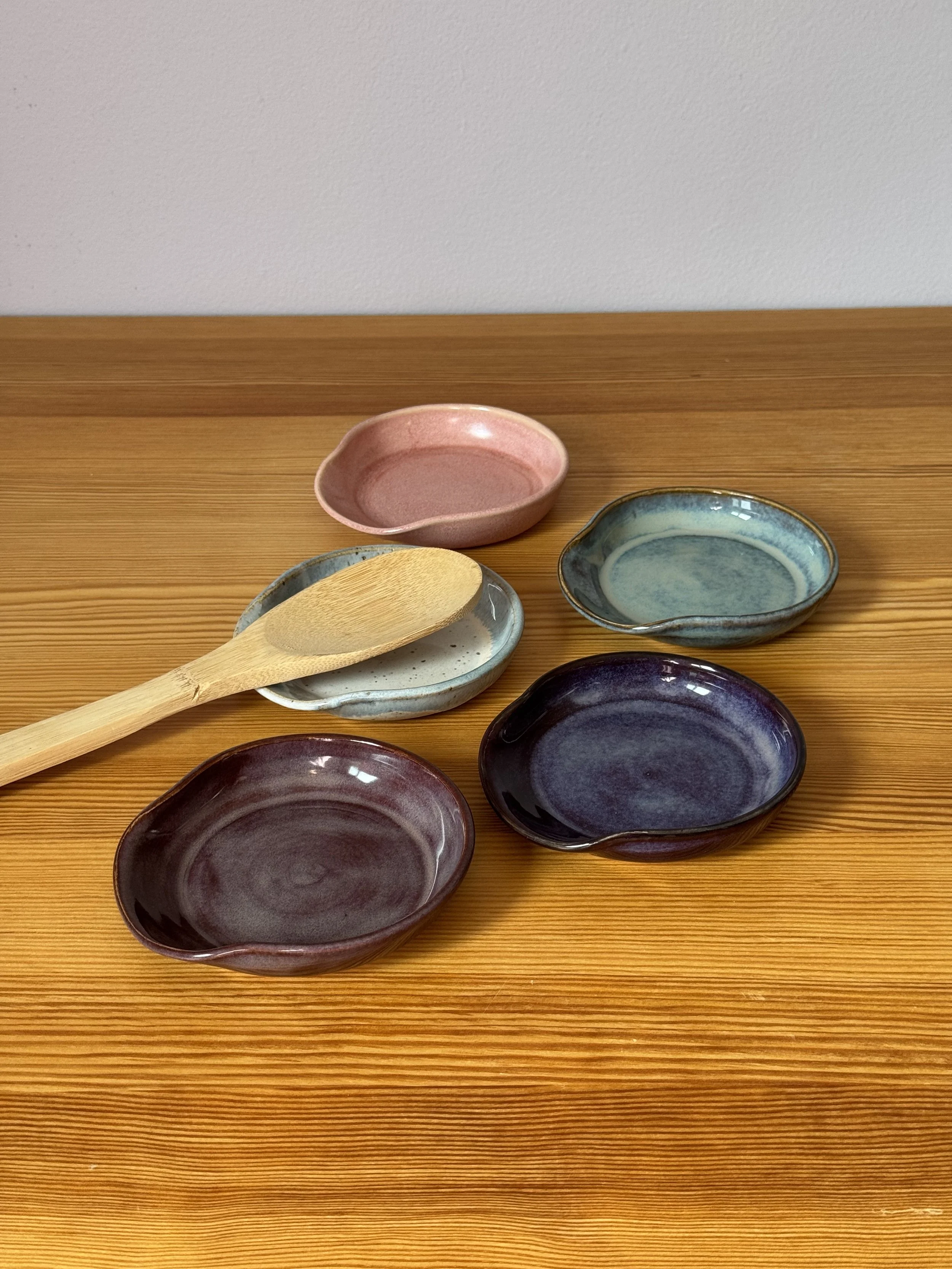 Spoon Rest - all colors - handmade pottery.jpeg