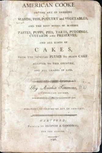 American Cookery (1796)