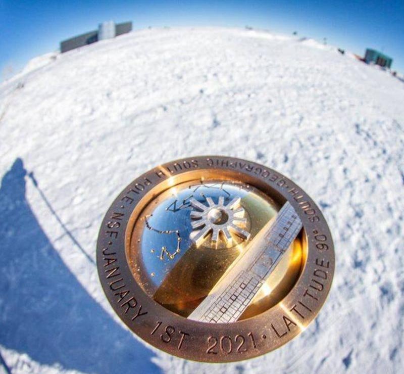 2021 South Pole Marker