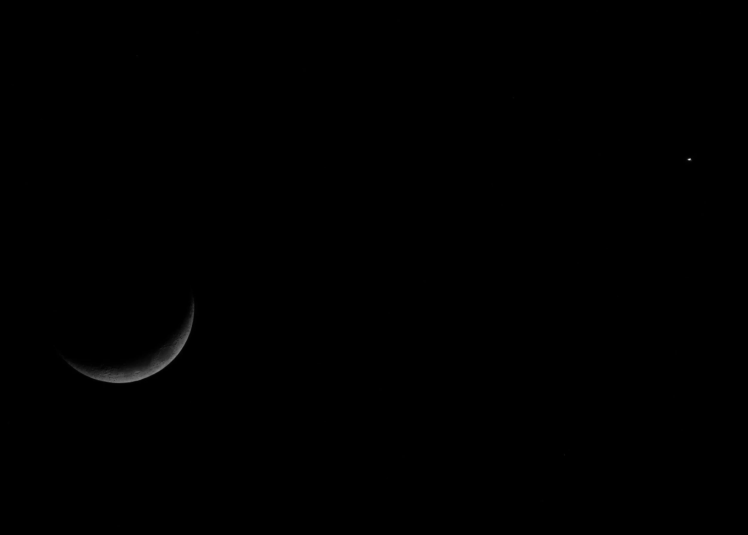 Moon and Venus