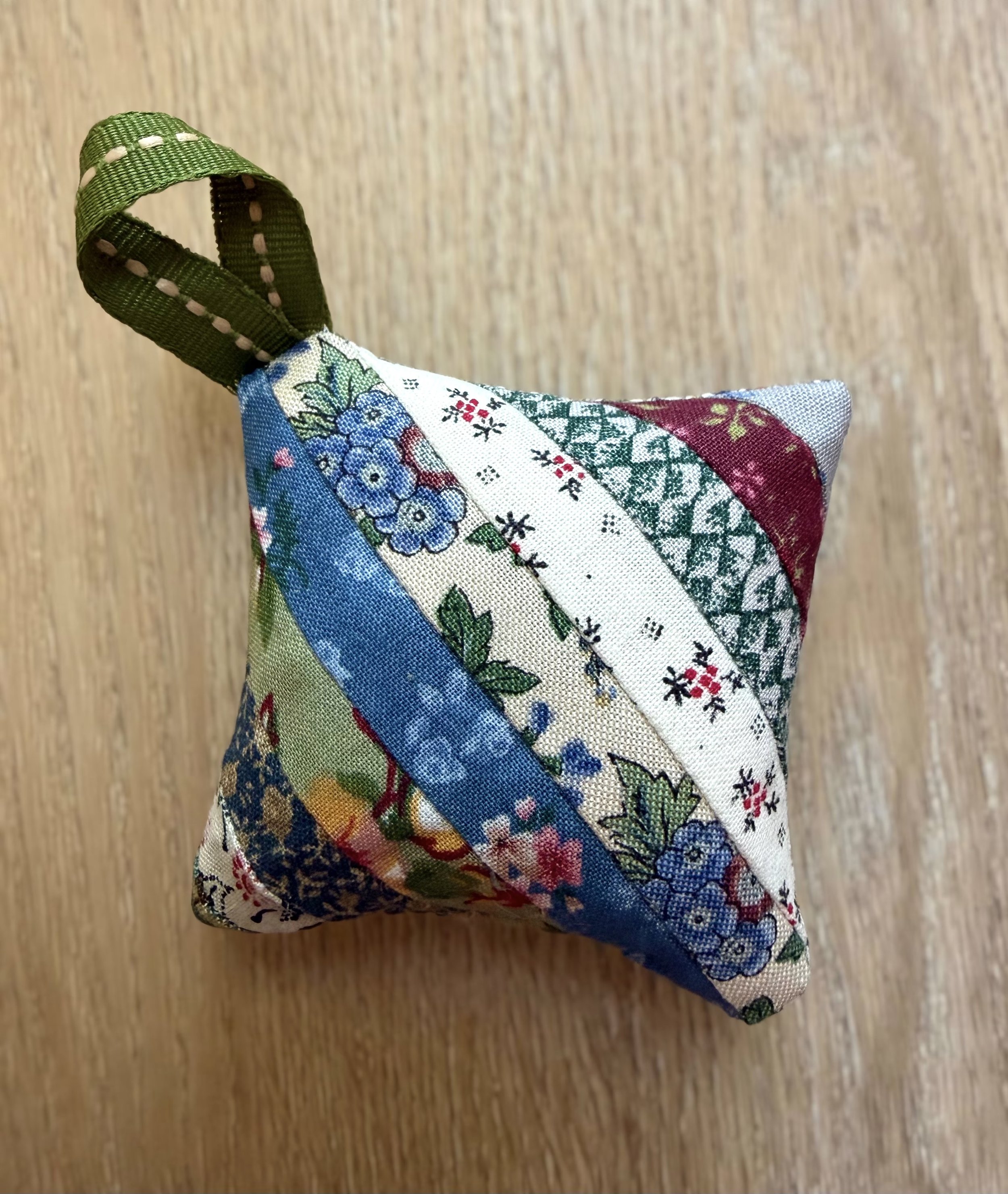 country blue stripe | patchwork sachet