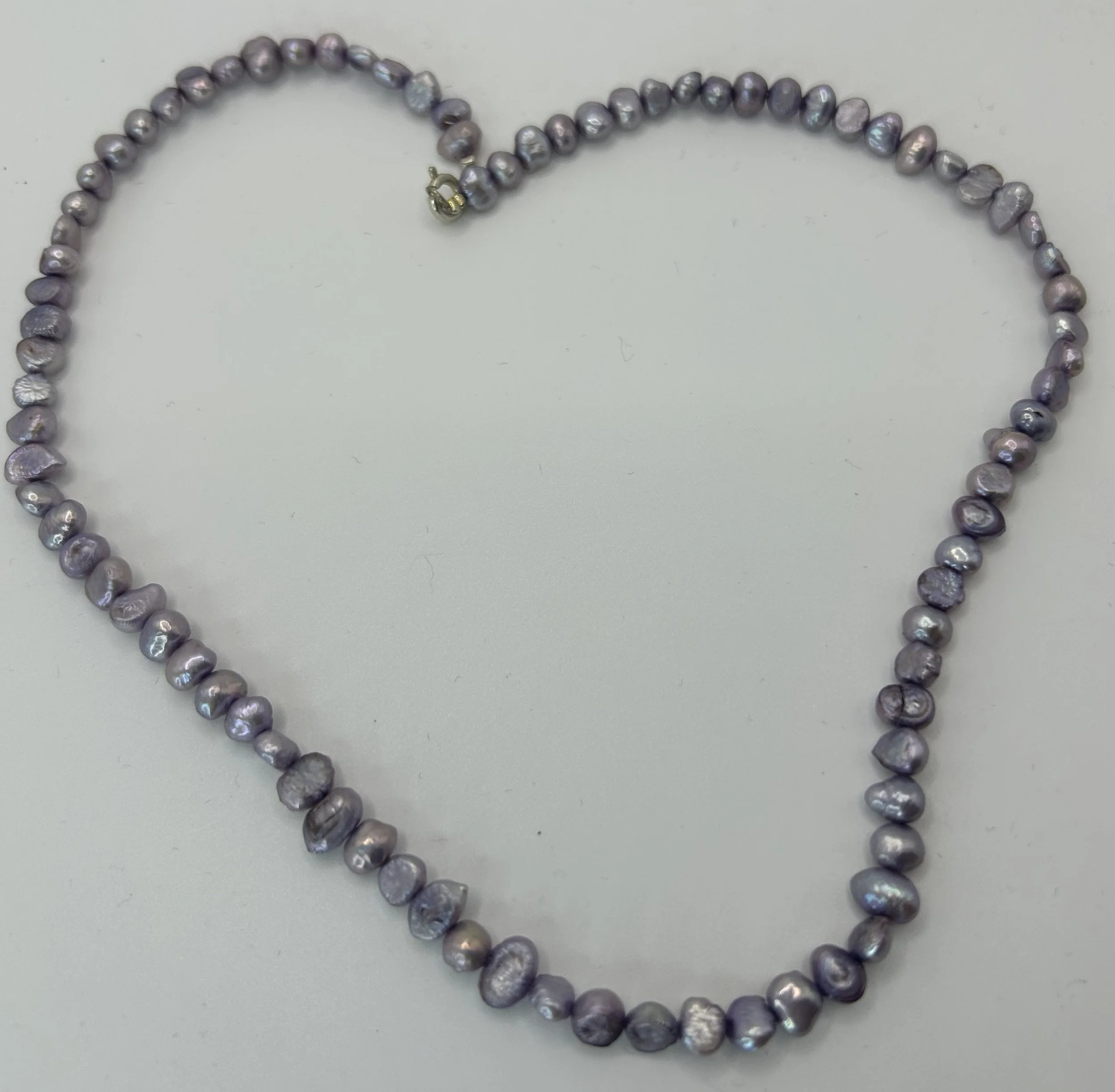 Lavender Colored Freshwater Pearl Necklace