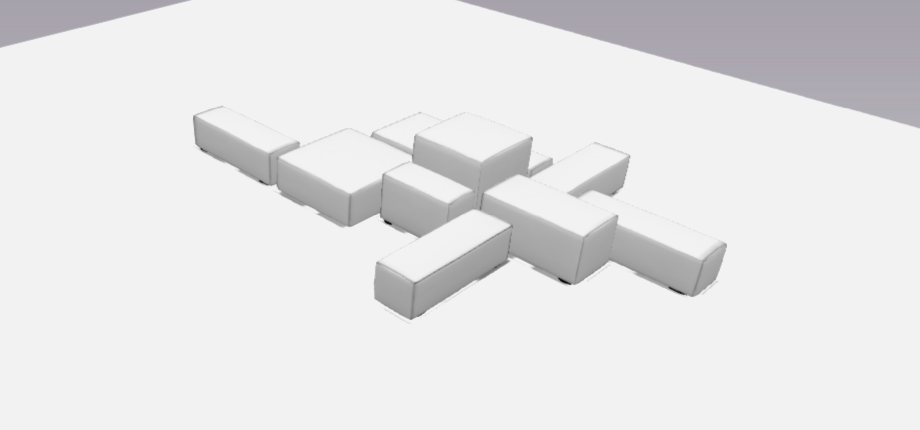 White modular lounge furniture rental for weddings in New York City