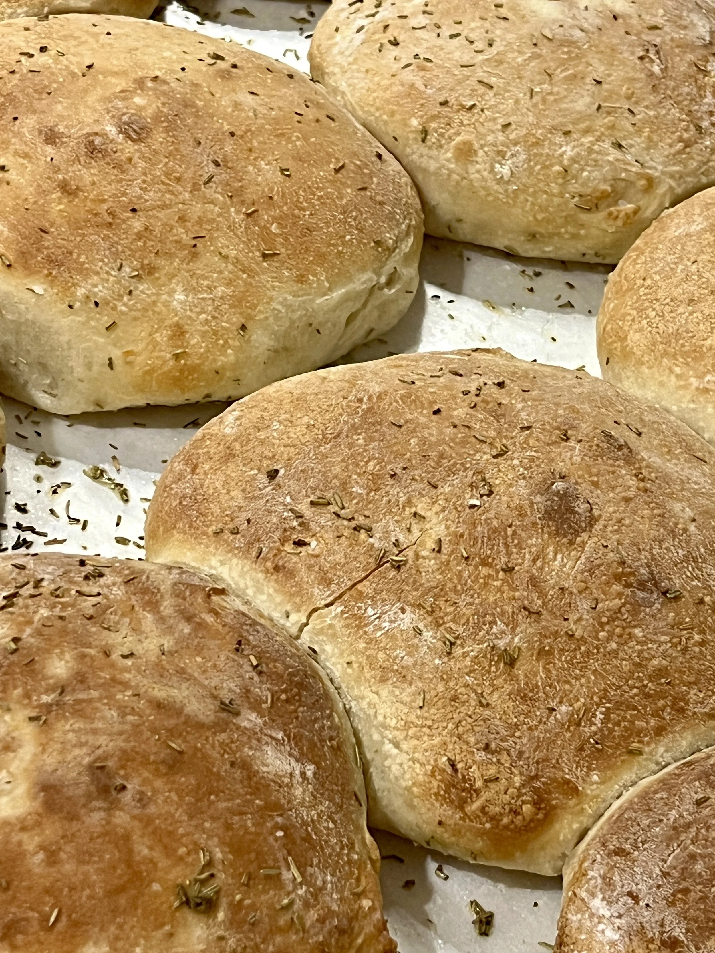 Fresh baked bread daily for our sandwiches at Kechy Pizza co
