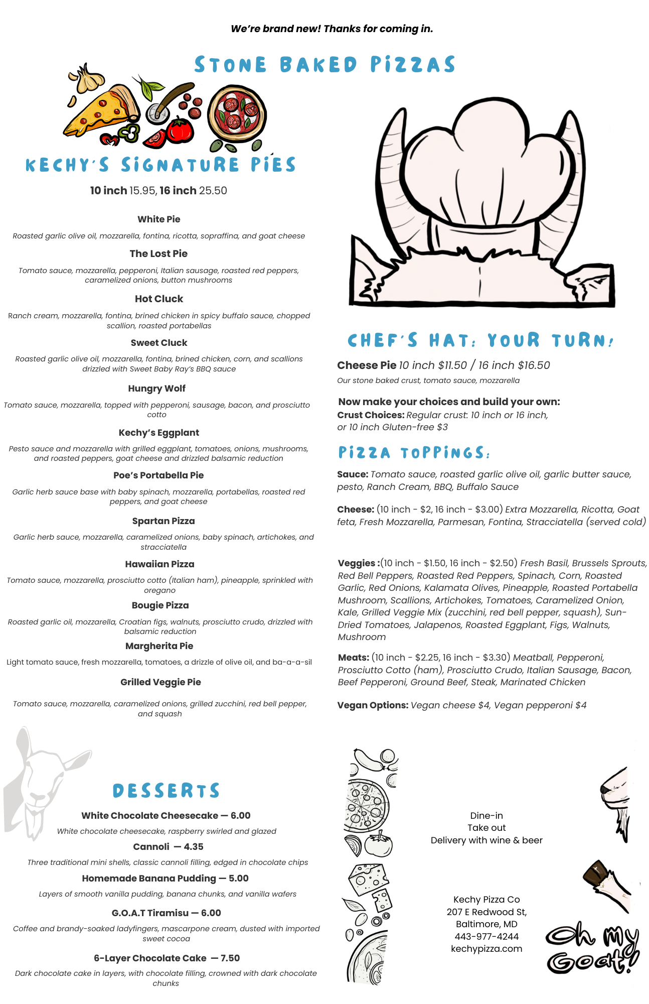 Best pizza in downtown Baltimore, dine in, take out and delivery with ...