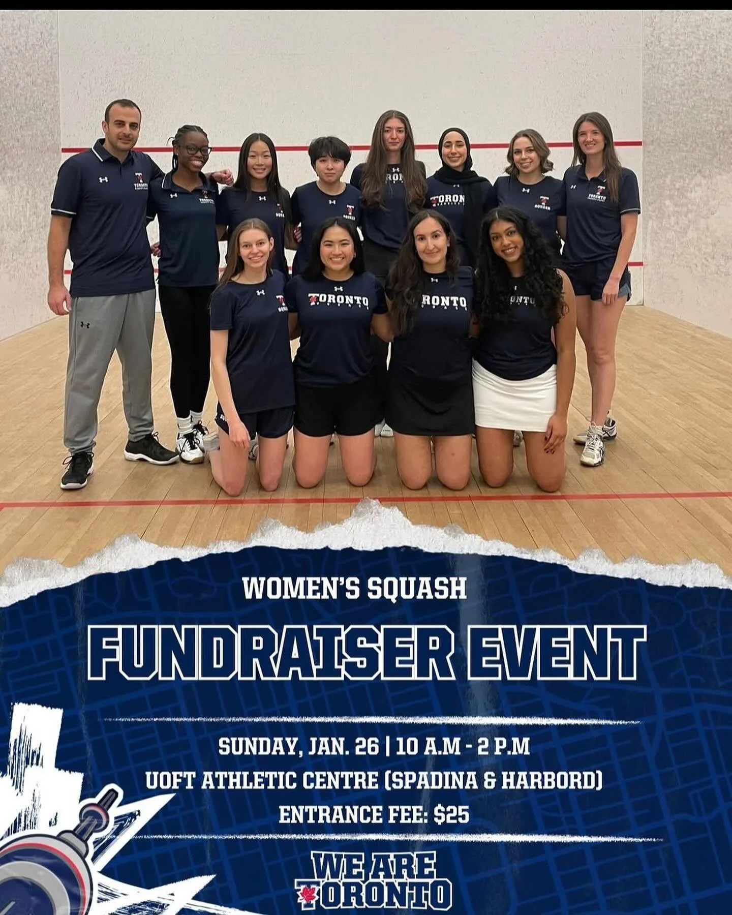 Join us for a fun and exciting squash fundraiser hosted by the Women&rsquo;s Squash Team! We&rsquo;re raising funds for the squash season and inviting the entire community to get involved. 💪🏻💙

The event promises to be a great morning of squash, w