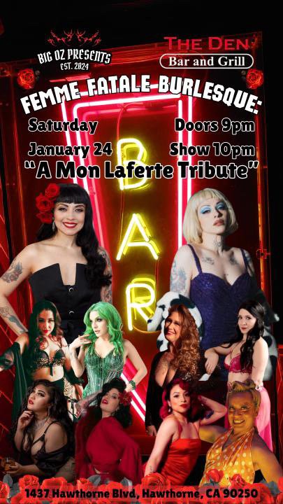 Femme Fatale Burlesque:"A Sensual Tribute to Mon Laferte"