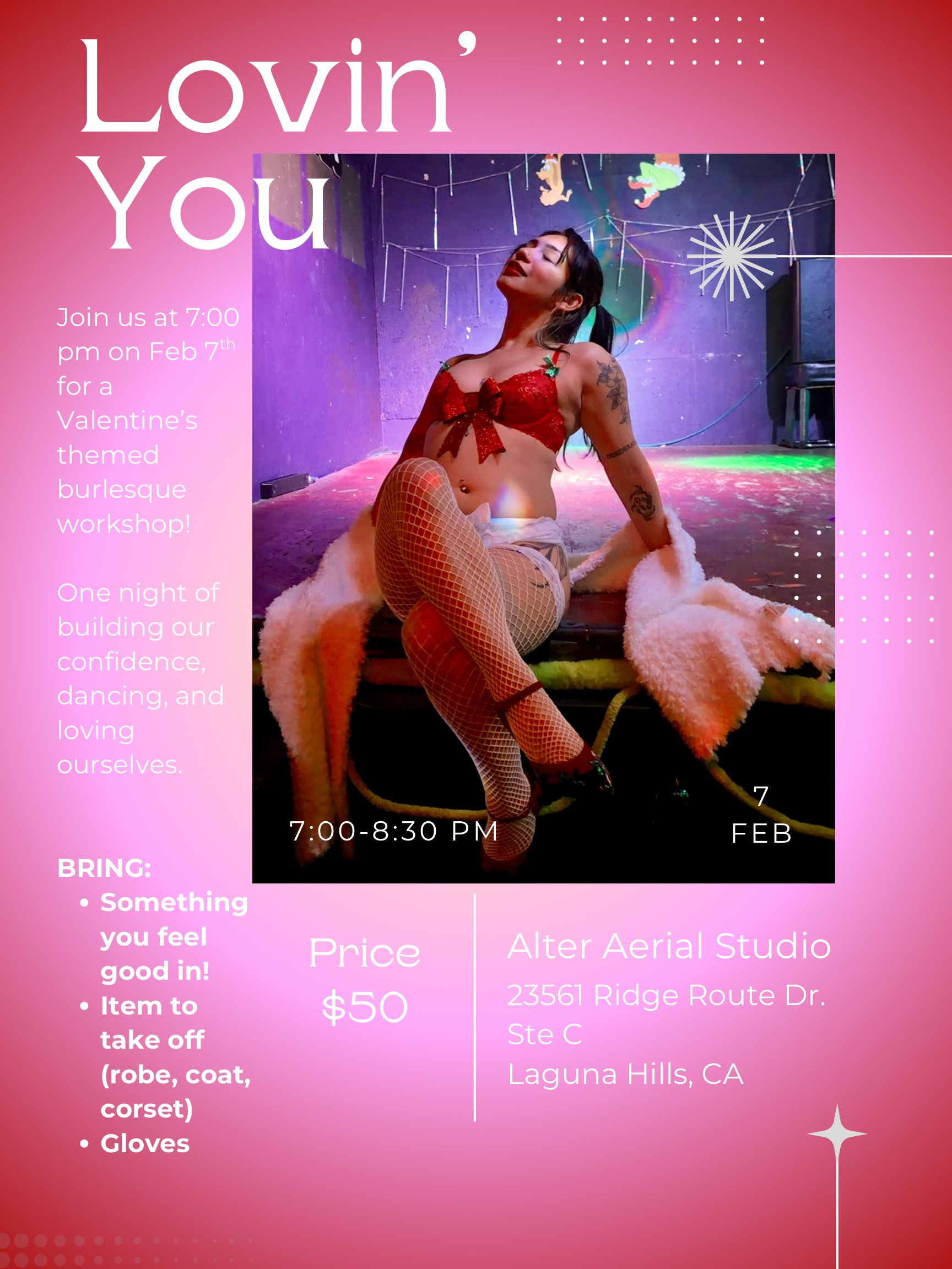 Lovin' You- Burlesque Workshop