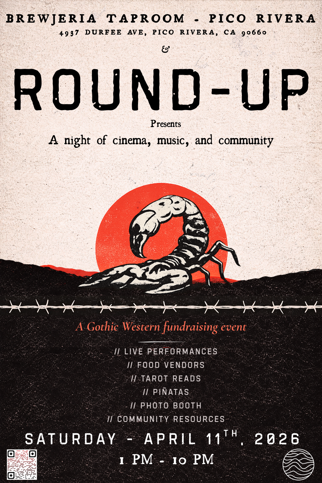 Round-Up Presents: Gothstern Fundraiser at Brewjeria