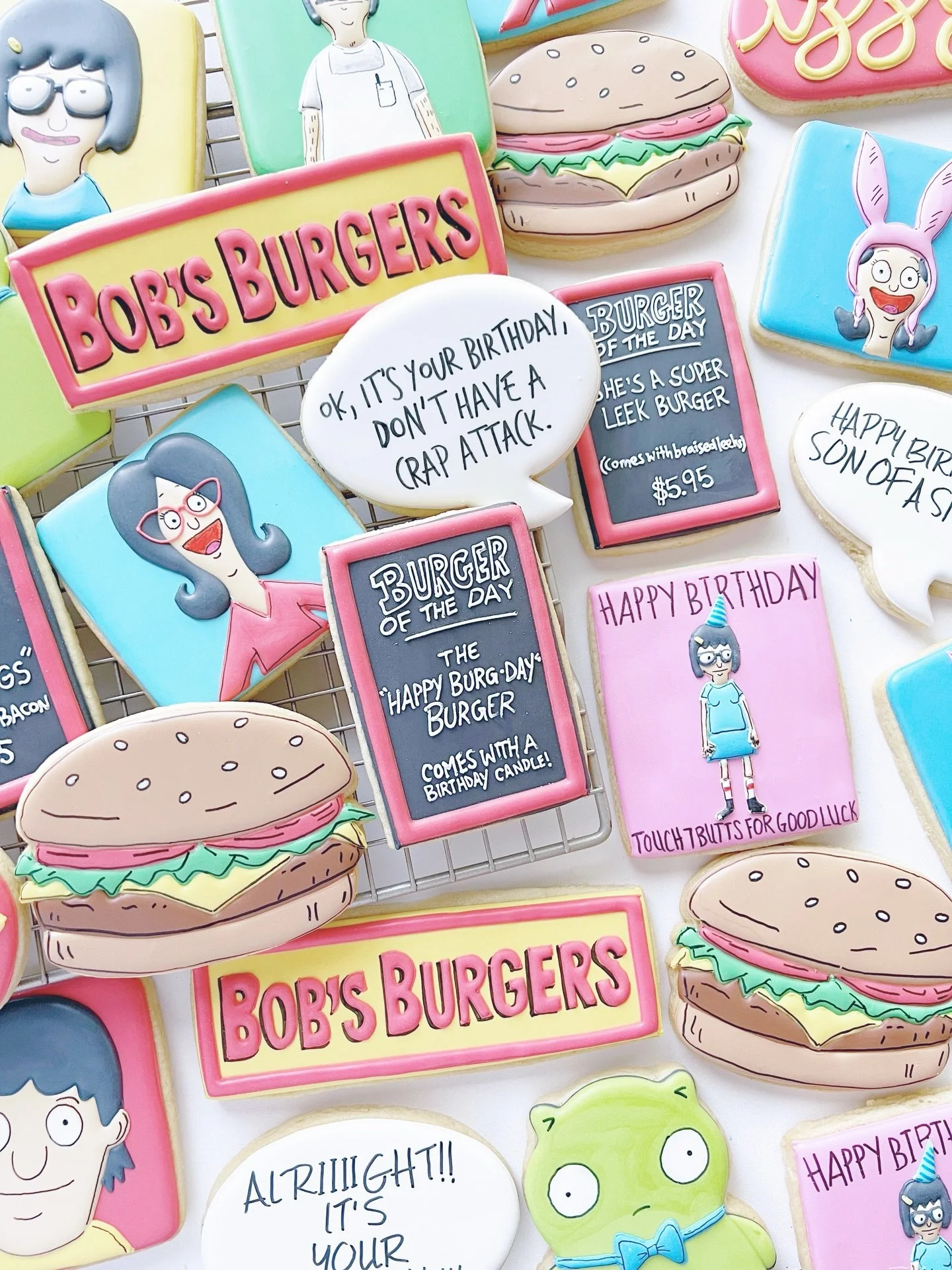 Ok, it&rsquo;s your birthday. Don&rsquo;t have a crap attack. 

#bobsburgers #bobsburgerscookies #bobsburgersfan #cookiesofinstagram #detroitinfluencer