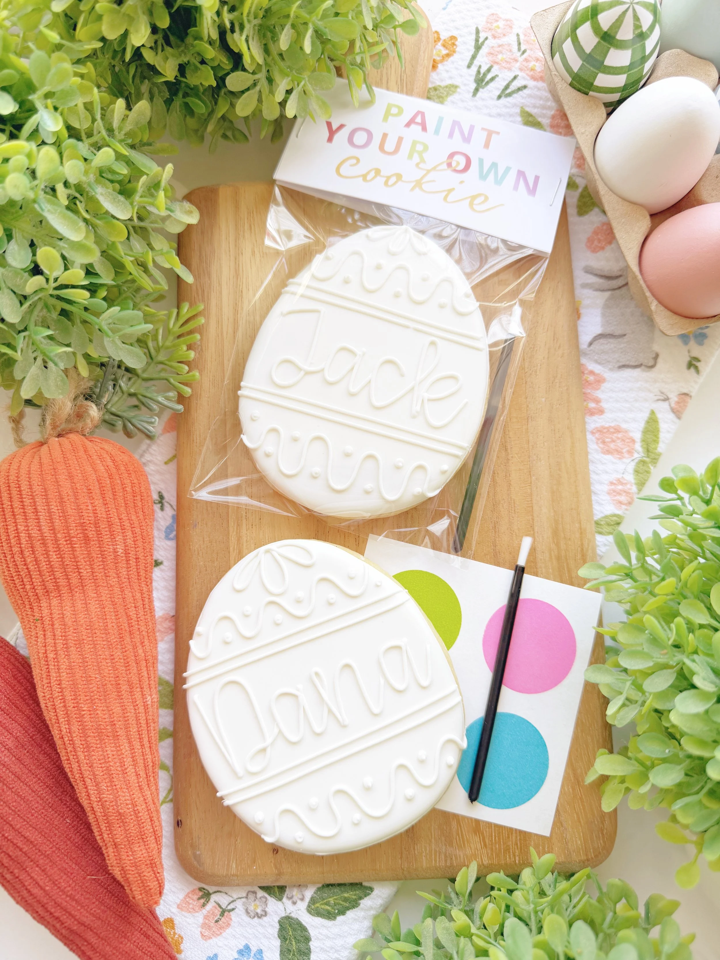Easter Personalized Paint Your Own Cookie