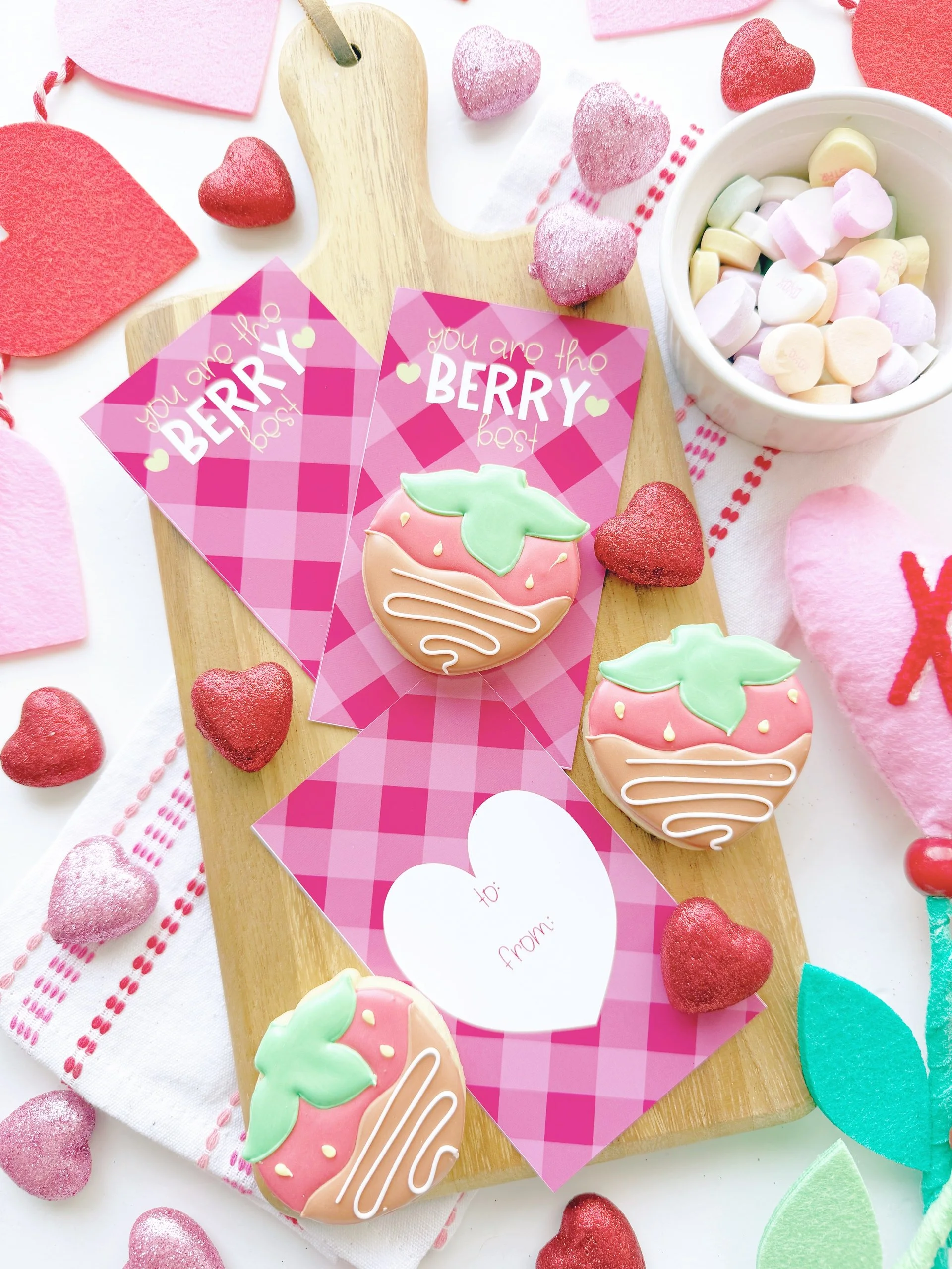 Strawberry Chocolate Flavored - Berry Best Cookie Card