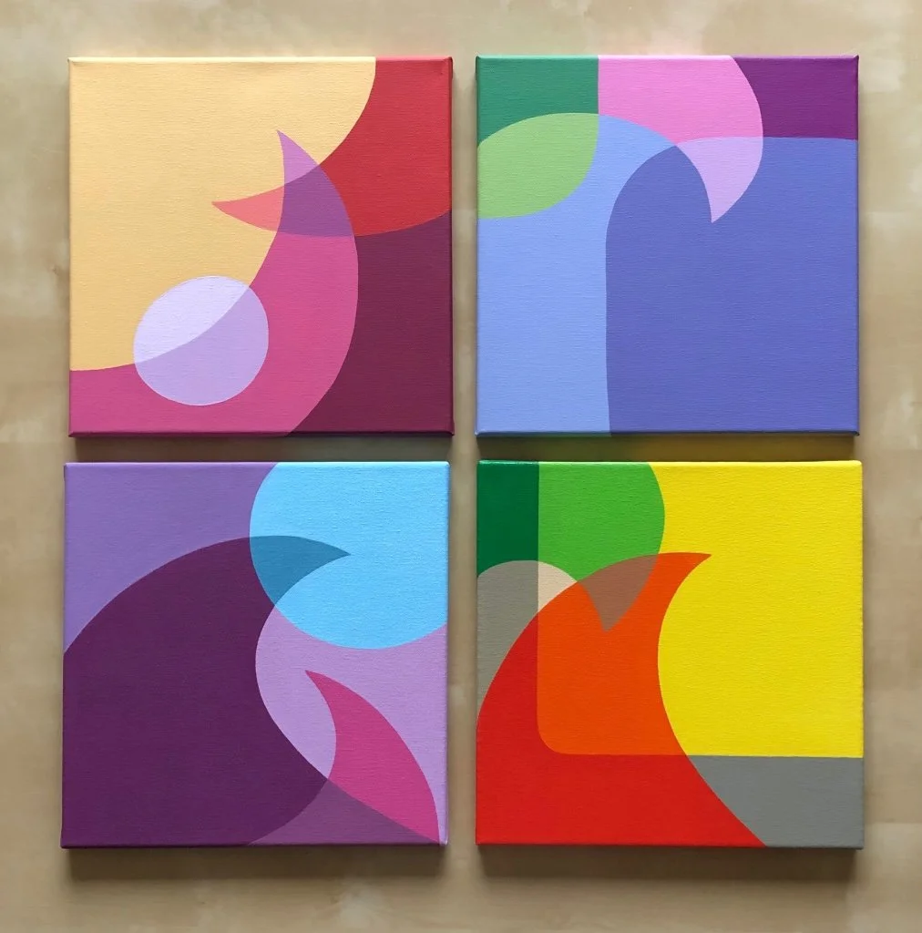 The series "Entangled waves and curves"