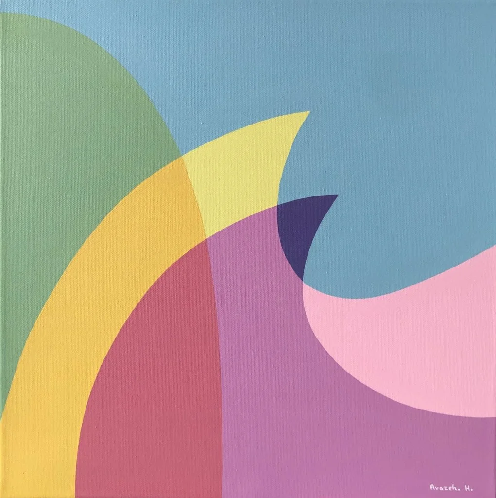 🔴 [SOLD] Entangled waves and curves No.1/14 