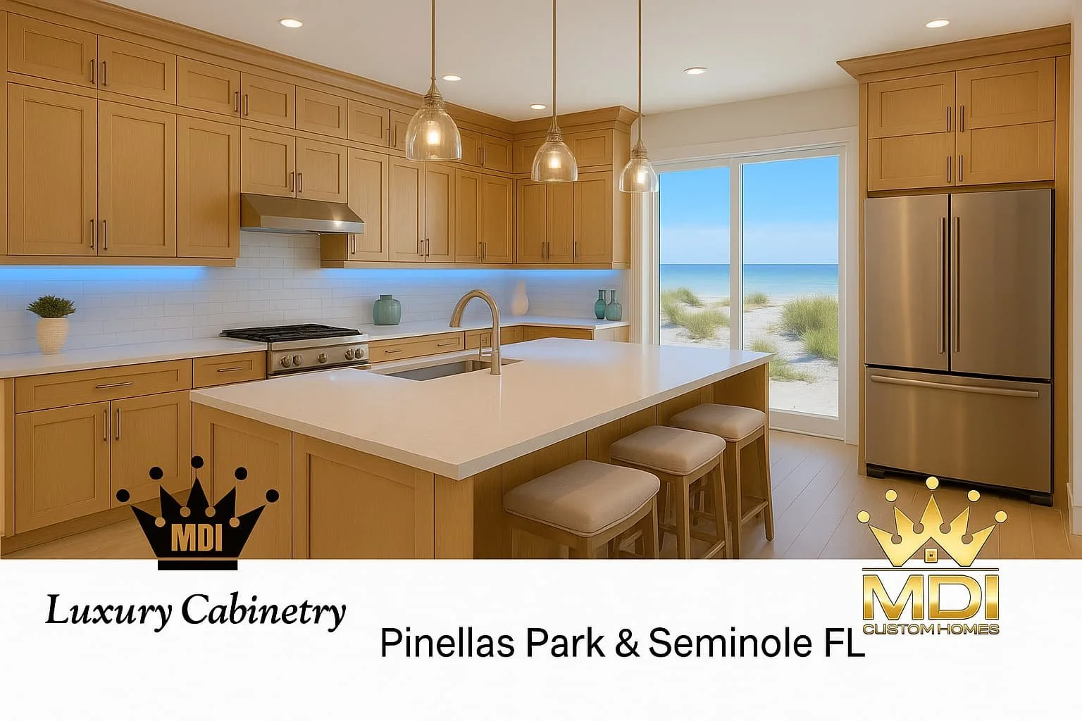 Real Wood Cabinets by MDI Luxury Cabinetry in Pinellas